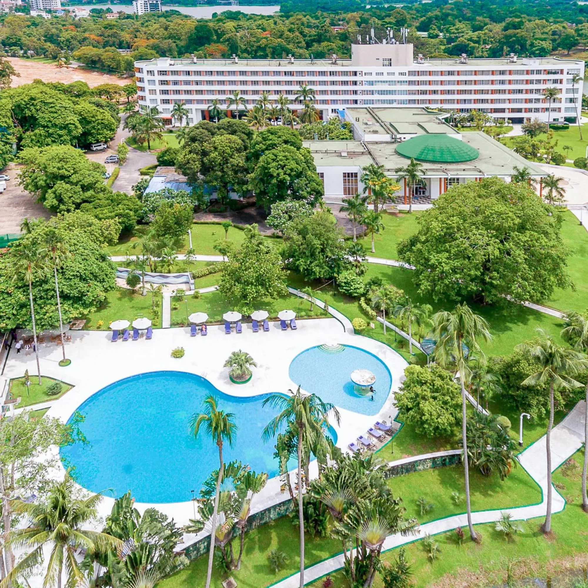 Property building in Inya Lake Hotel Yangon