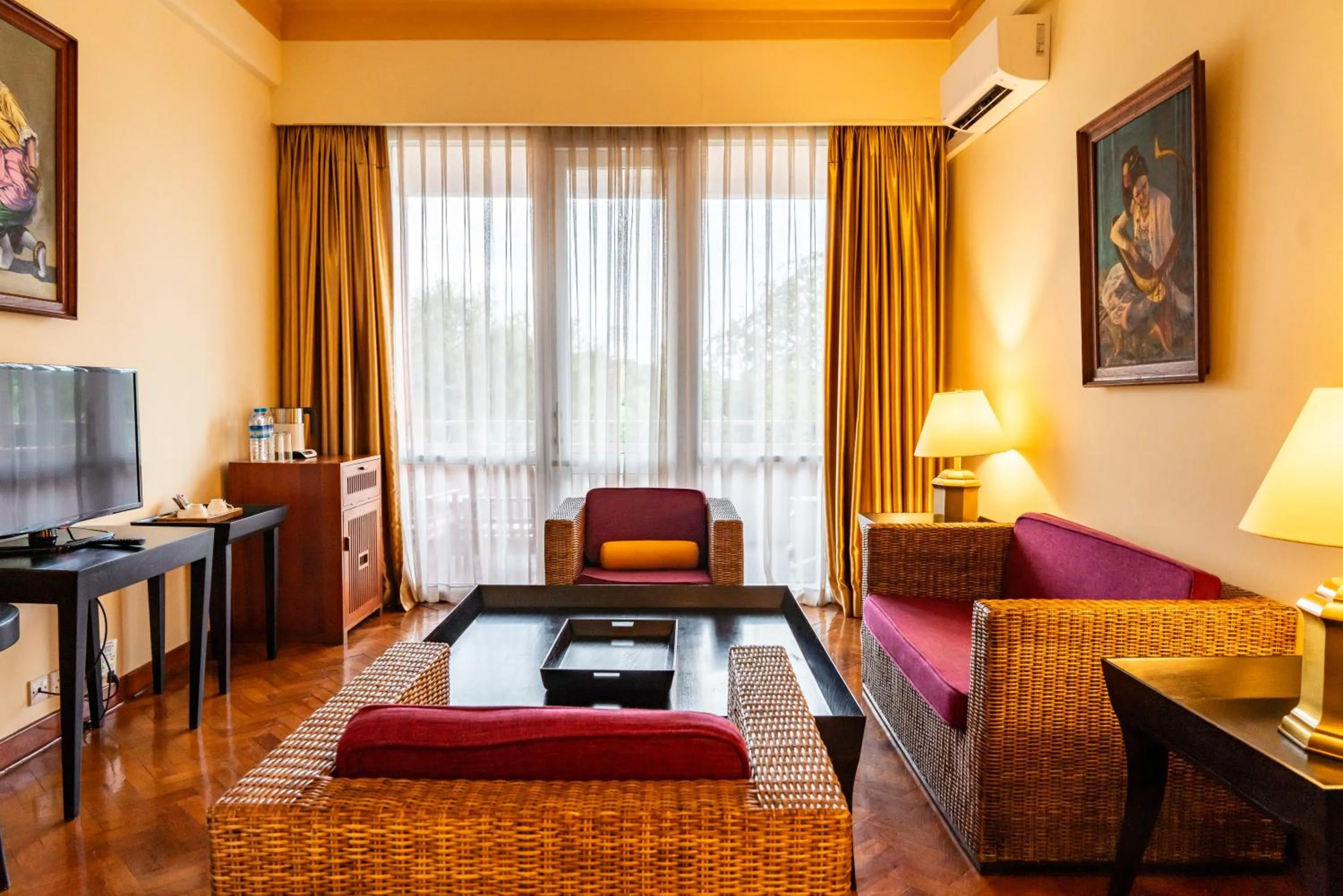 Living room in Inya Lake Hotel Yangon