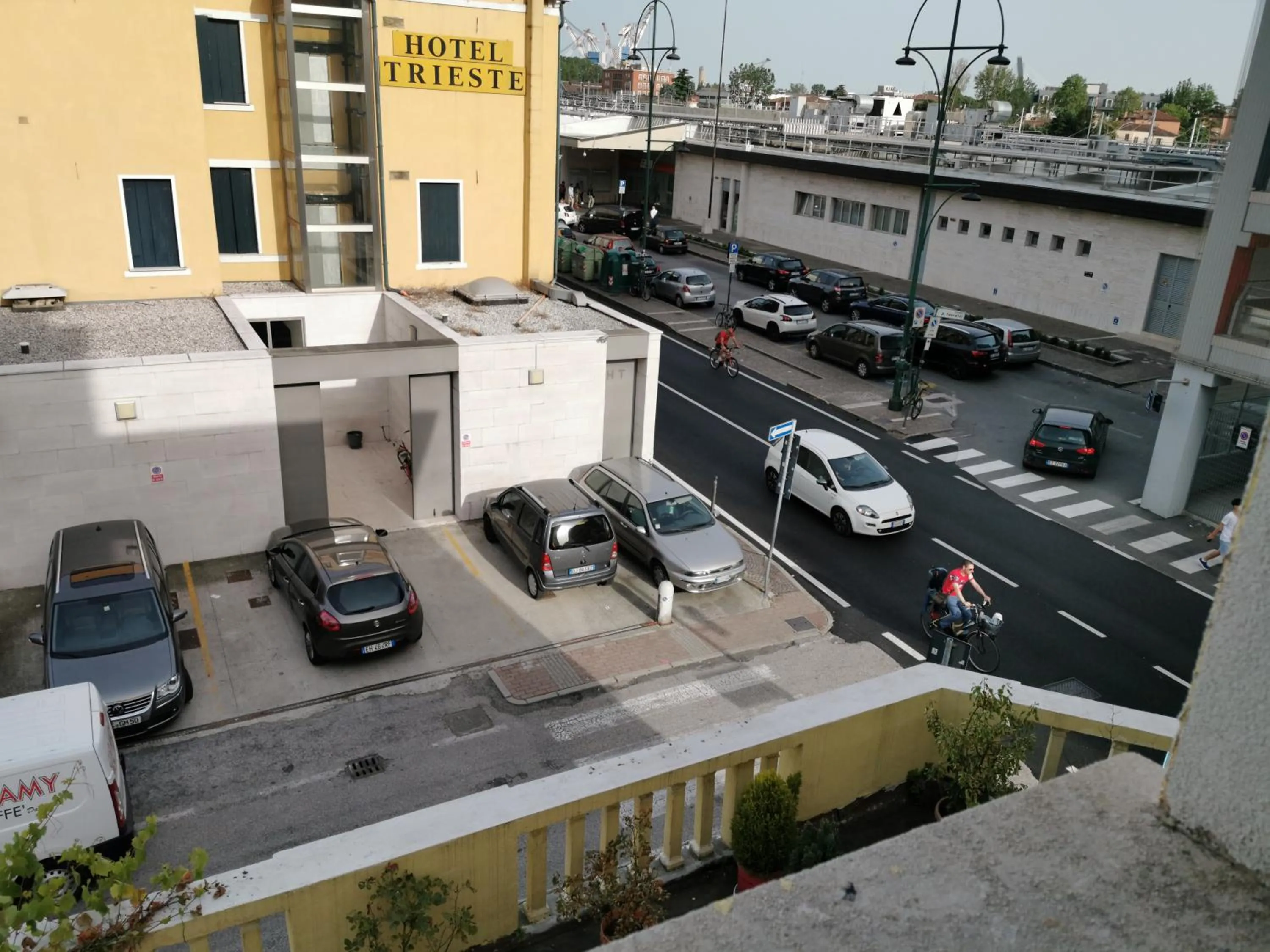 View (from property/room) in Bulldog Station Apartments with private WC, AC, TV