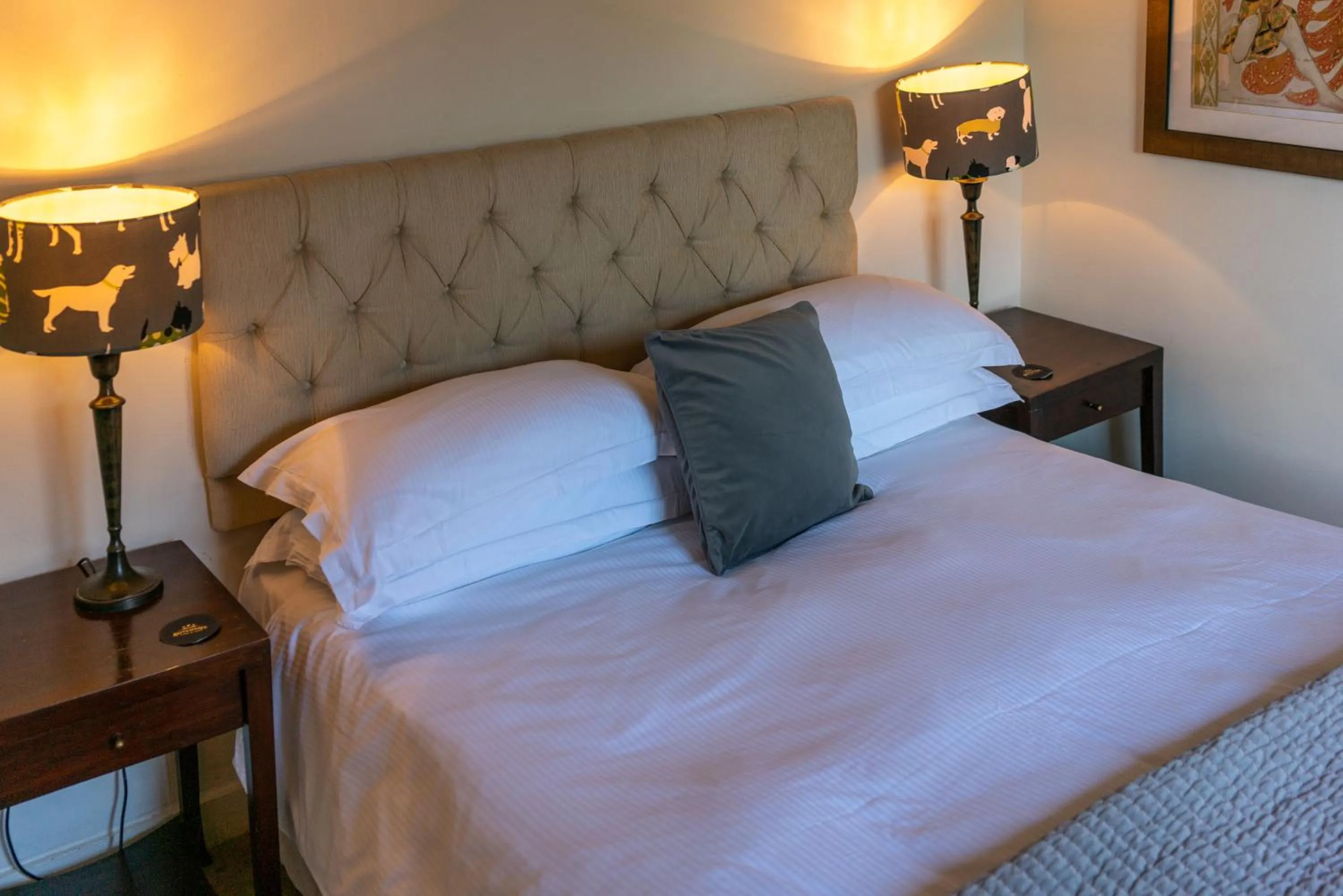 Bed in The Royal Oak Inn