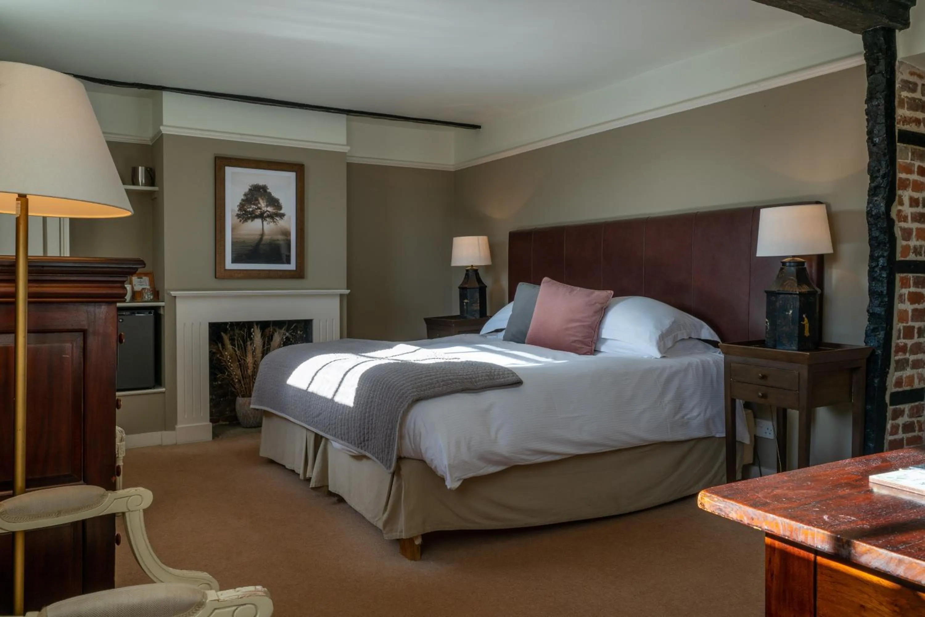 Bed in The Royal Oak Inn