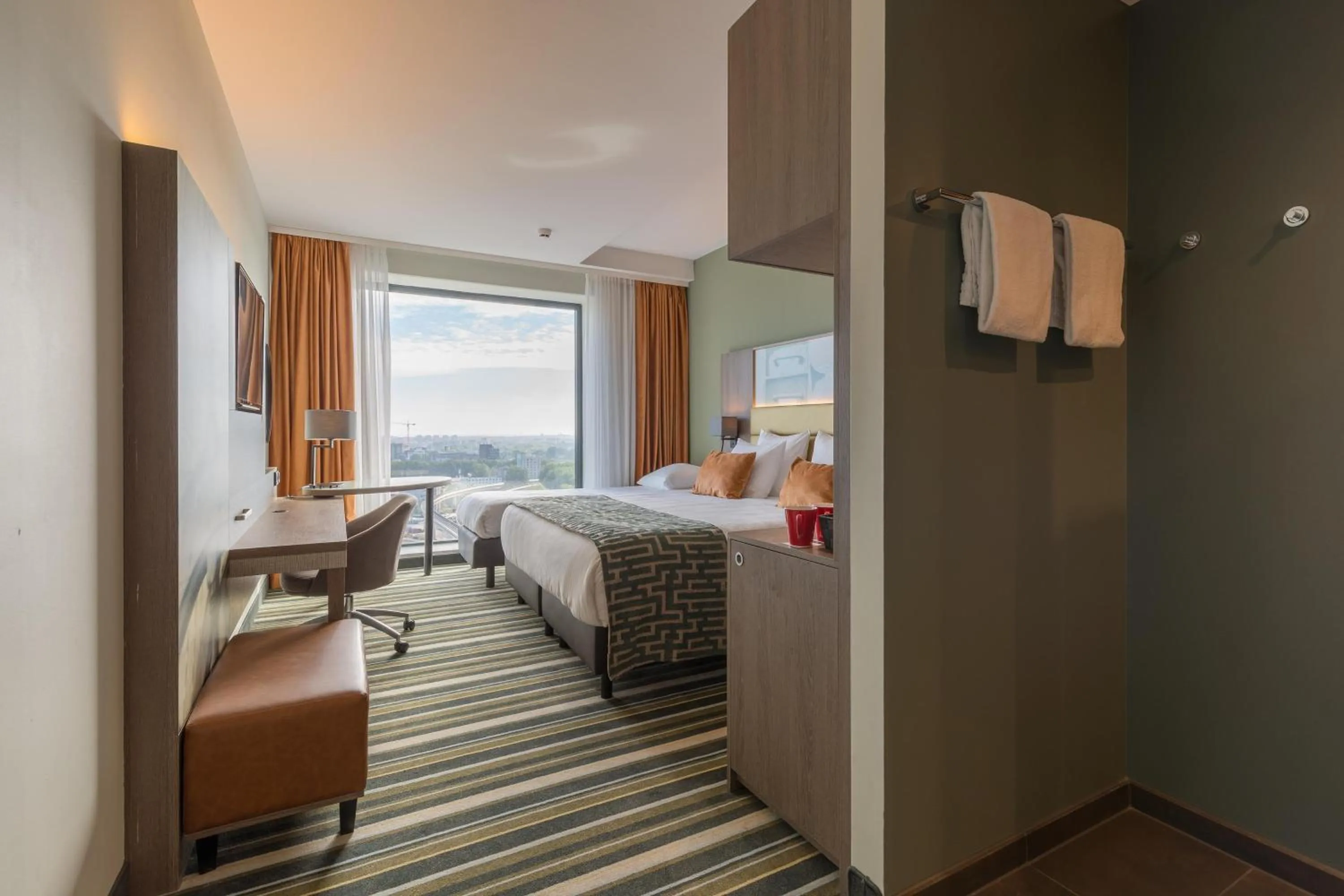 Bedroom, Bed in Leonardo Royal Hotel Amsterdam