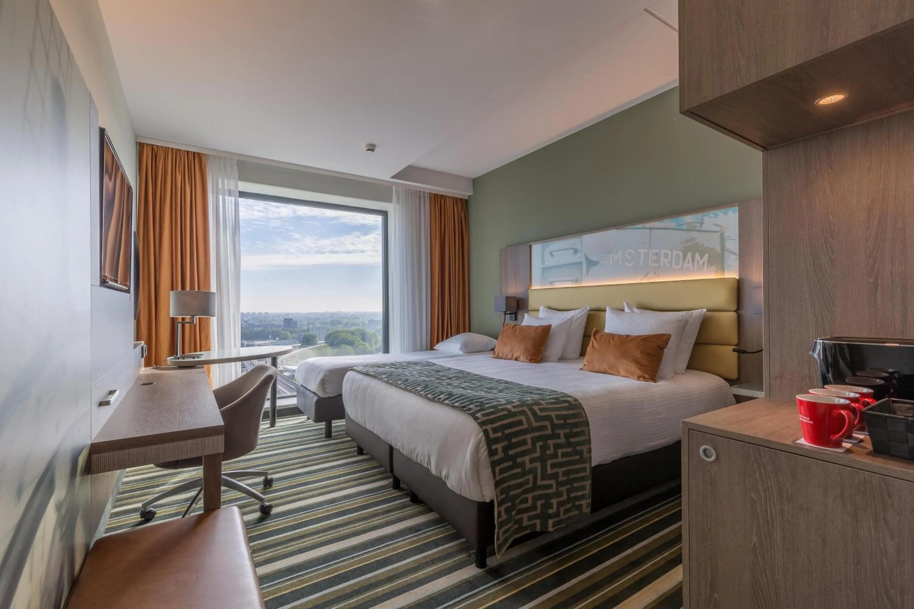 Bedroom, Bed in Leonardo Royal Hotel Amsterdam