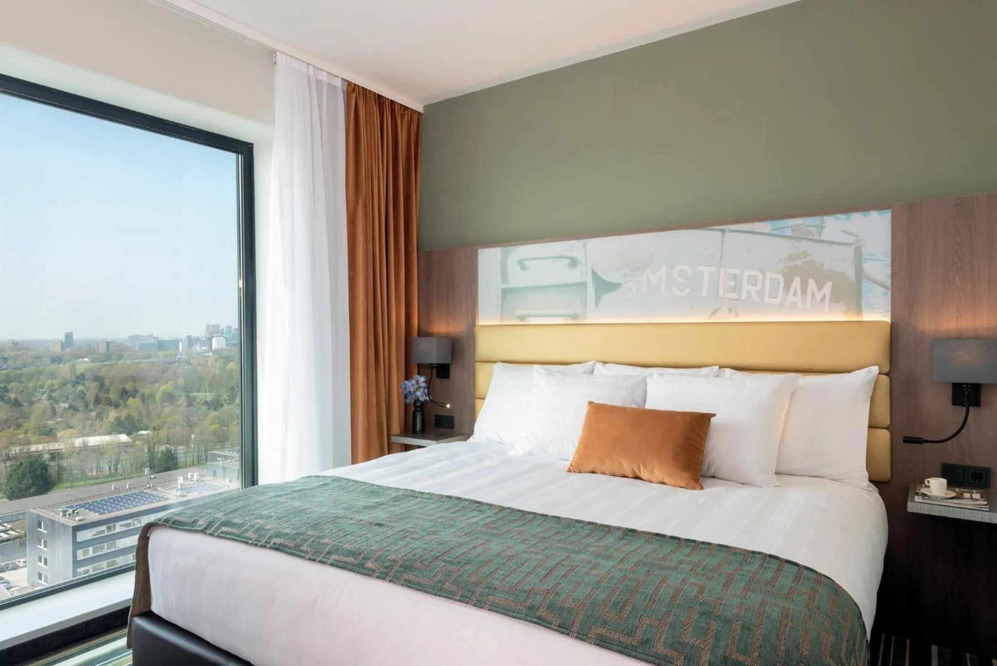 Bedroom, Bed in Leonardo Royal Hotel Amsterdam