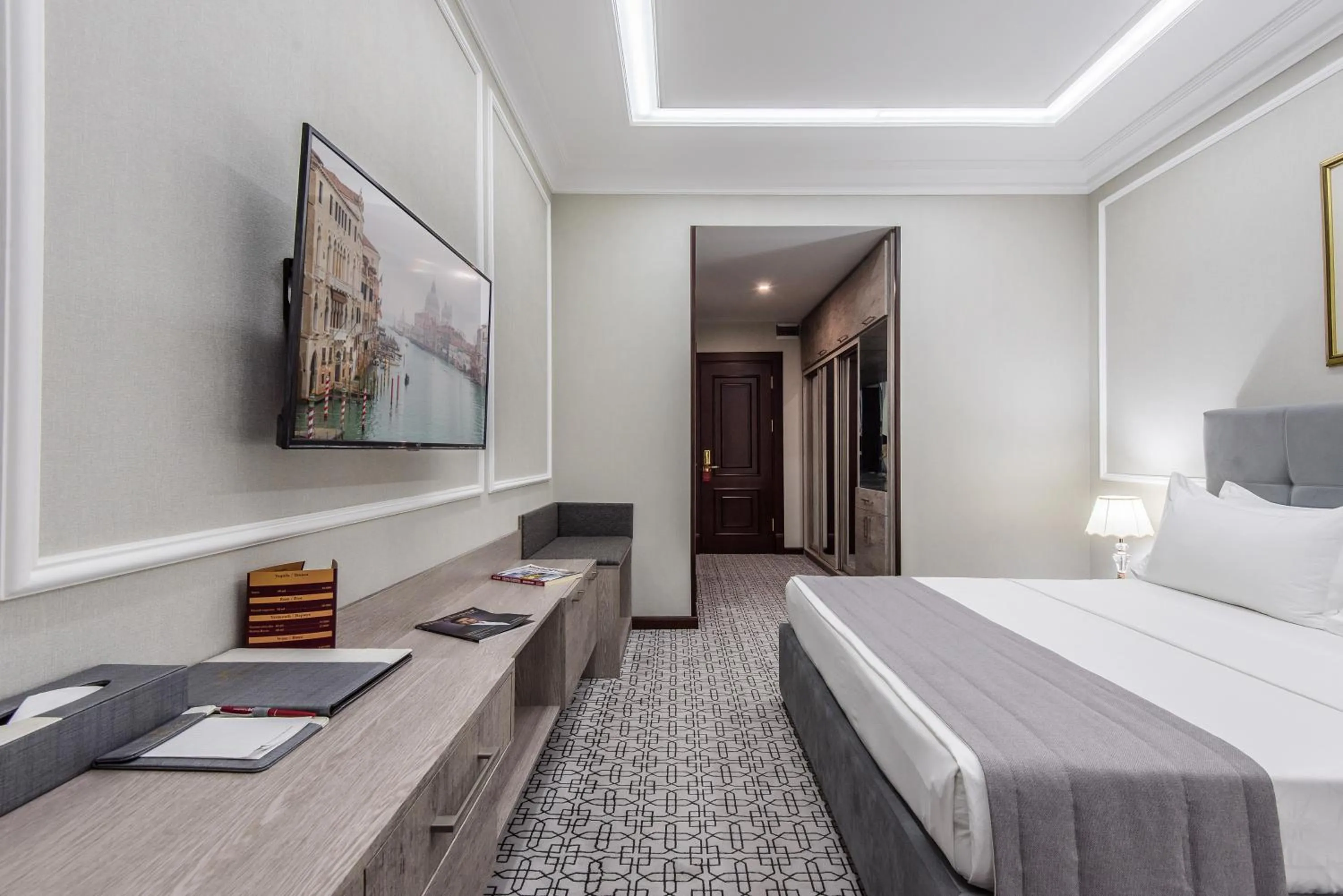 Photo of the whole room, Bed in The Royal Mezbon Hotel & SPA