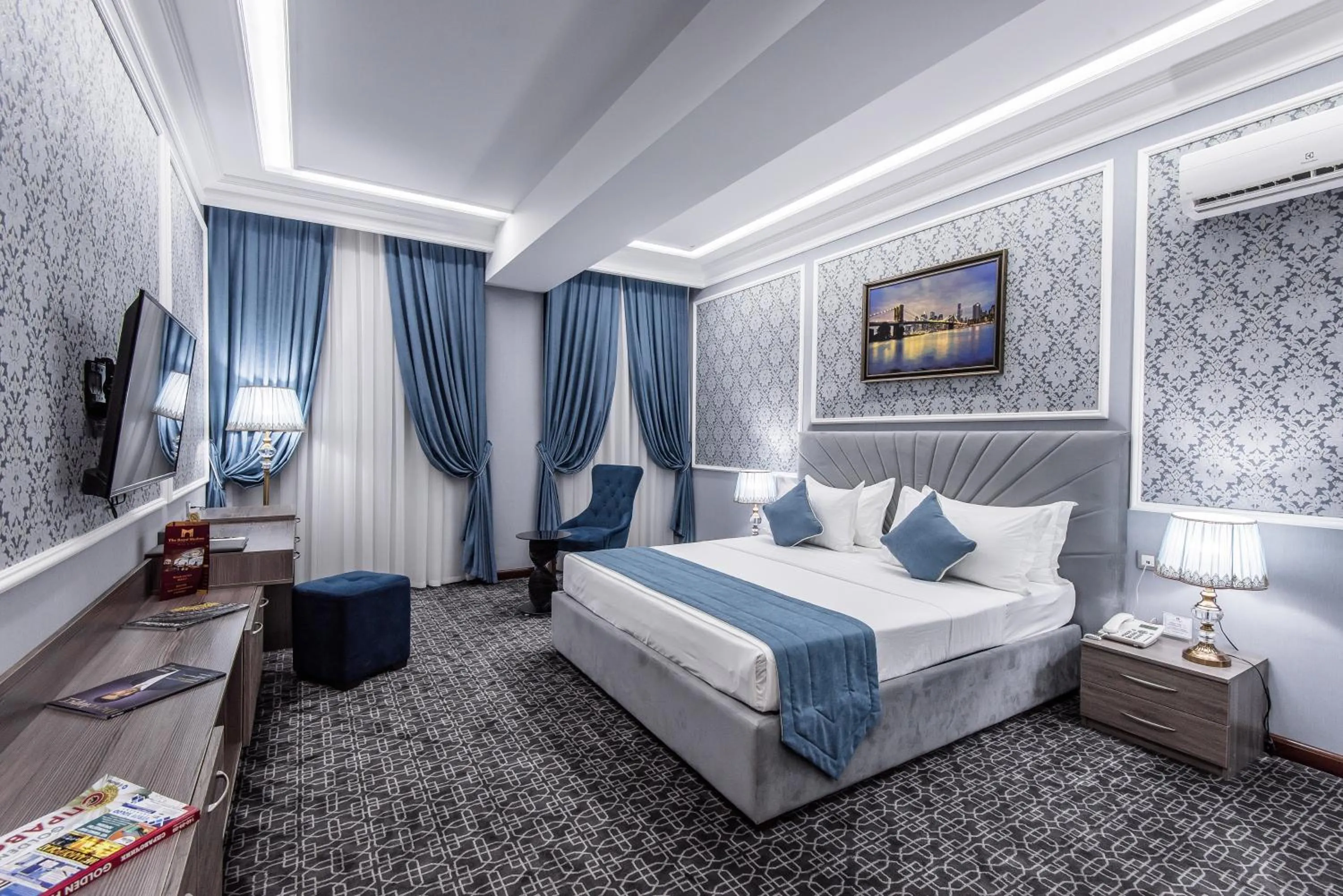 Photo of the whole room, Bed in The Royal Mezbon Hotel & SPA