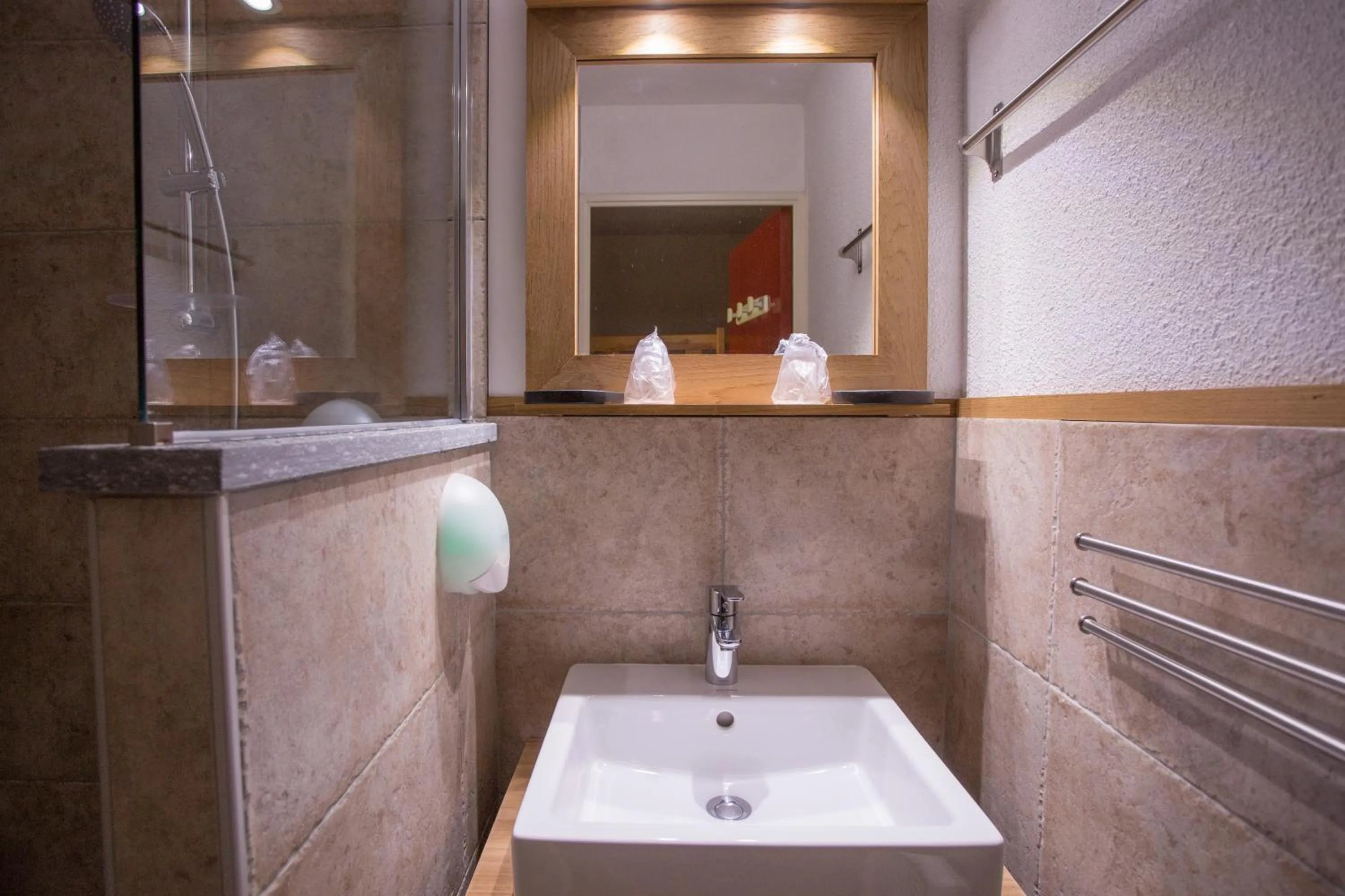 Shower in Hôtel L'Echaillon
