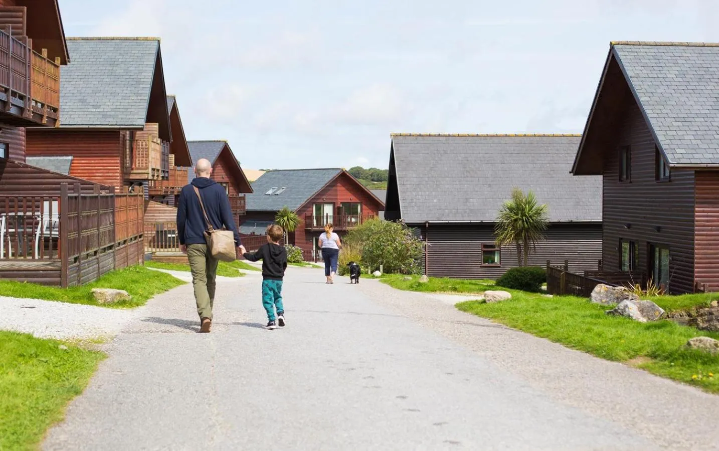Quiet street view in Retallack Resort