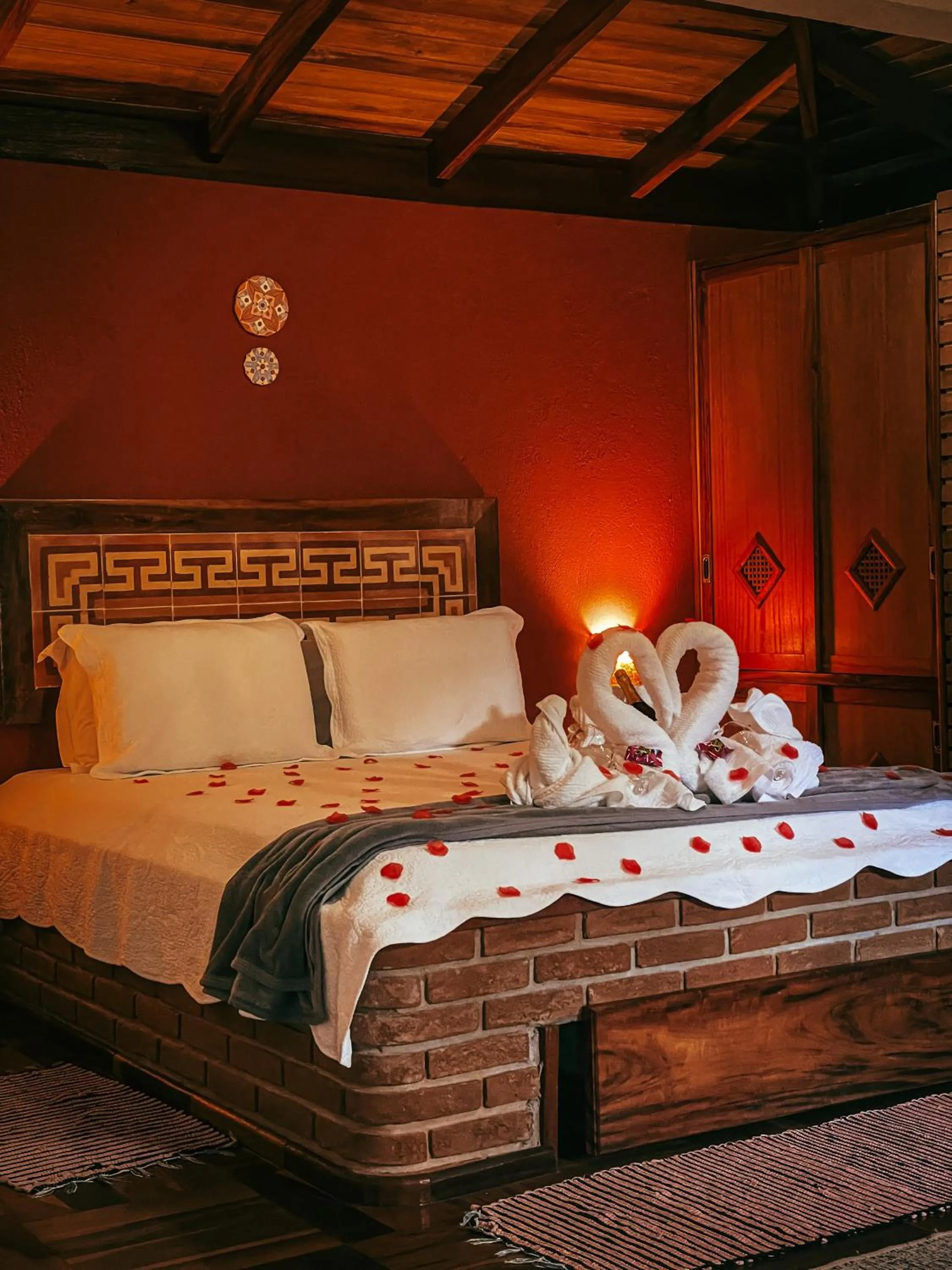 Bed in Pousada Espelho Dagua