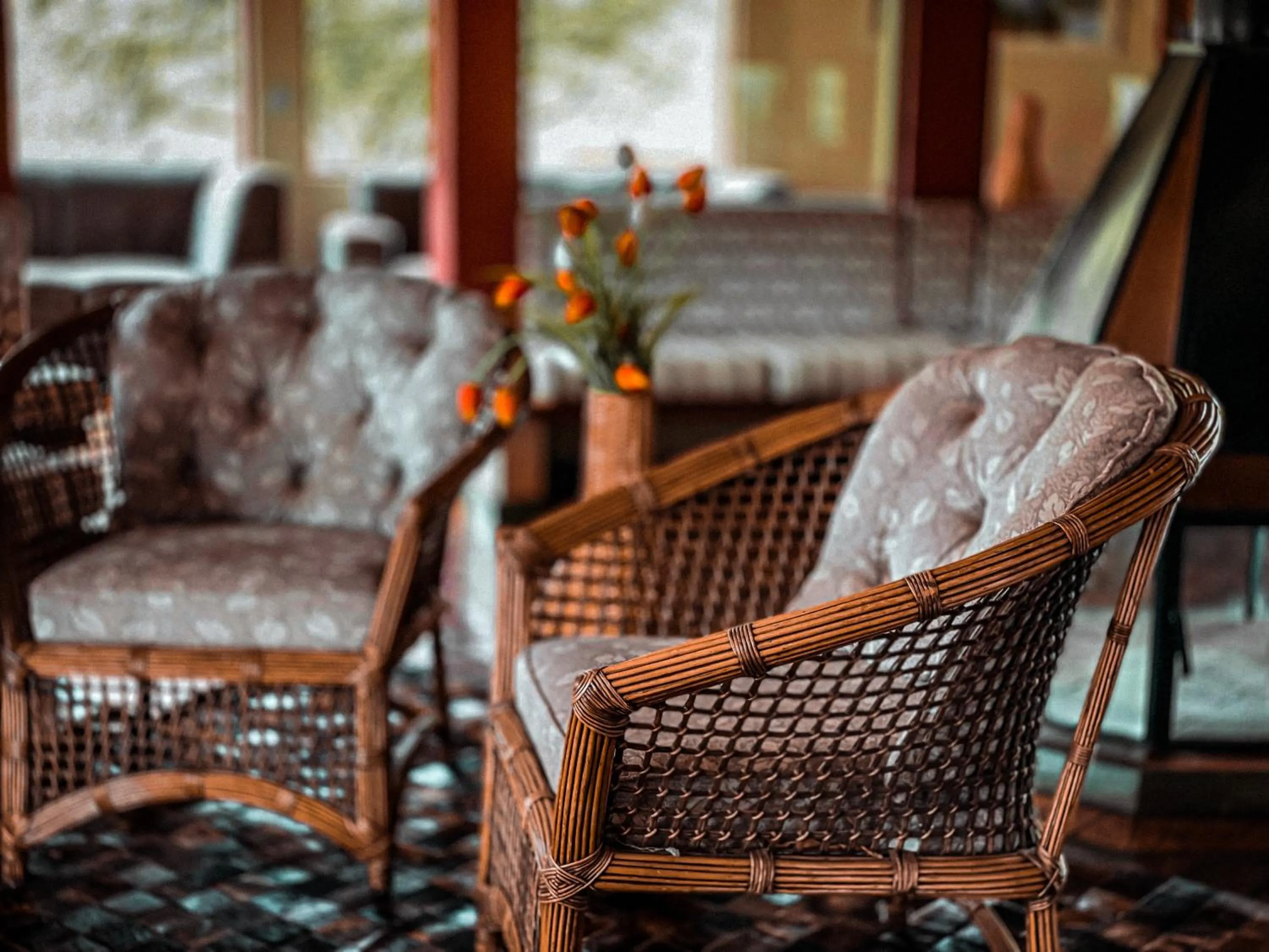 Seating area in Pousada Espelho Dagua