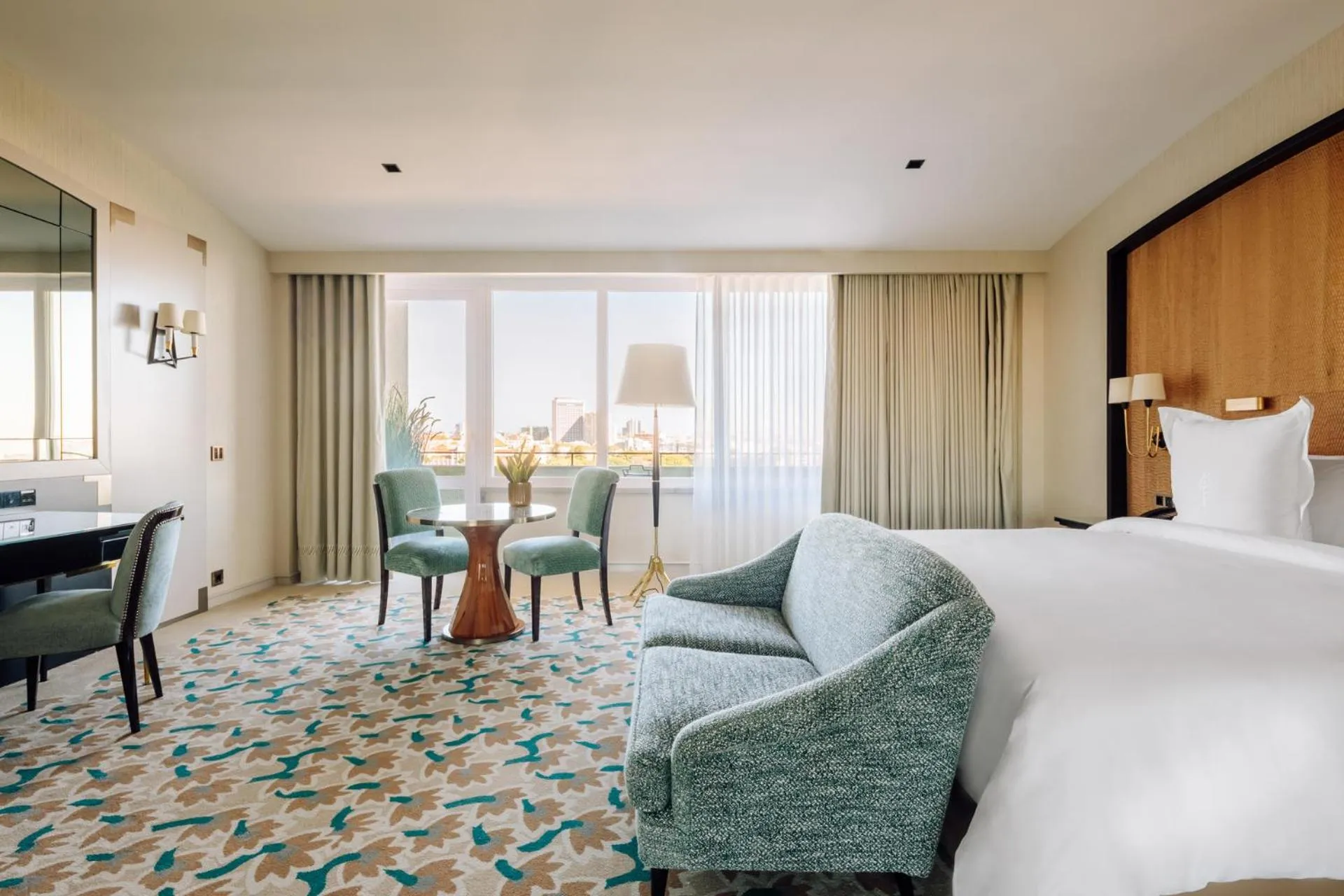 Bed in Four Seasons Hotel Ritz Lisbon