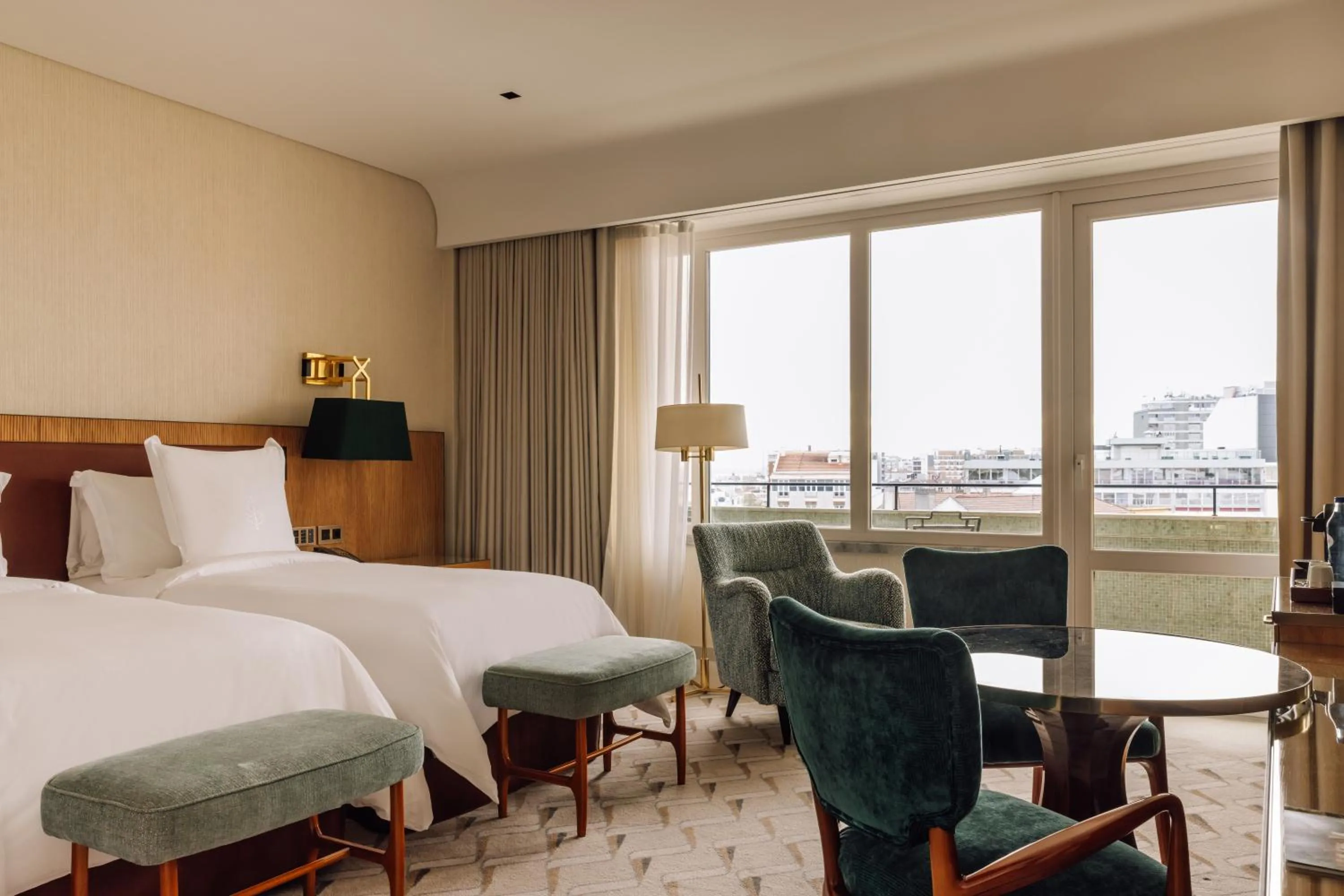 Bed in Four Seasons Hotel Ritz Lisbon