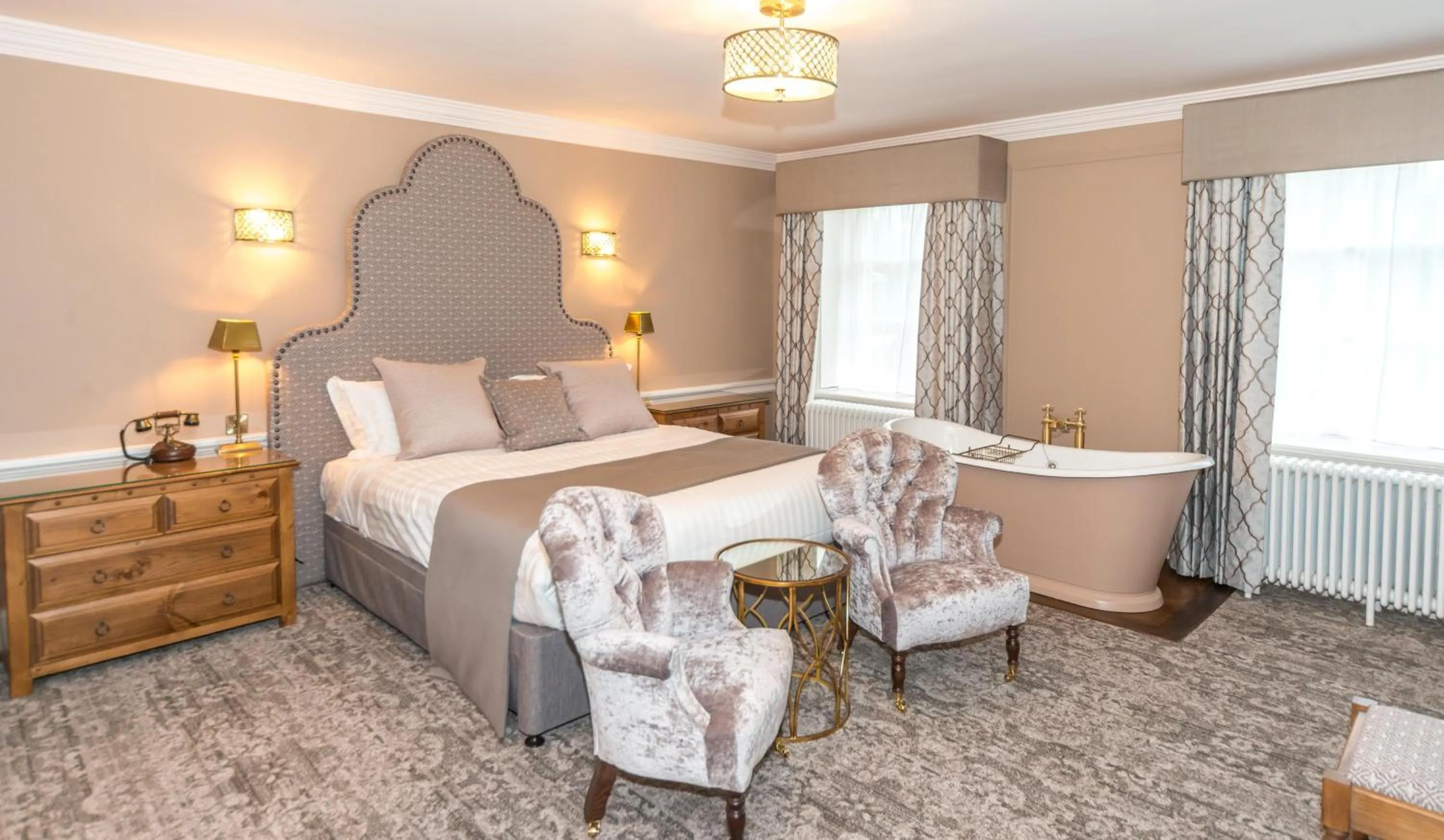 Bed in Hawkstone Hall Hotel & Gardens