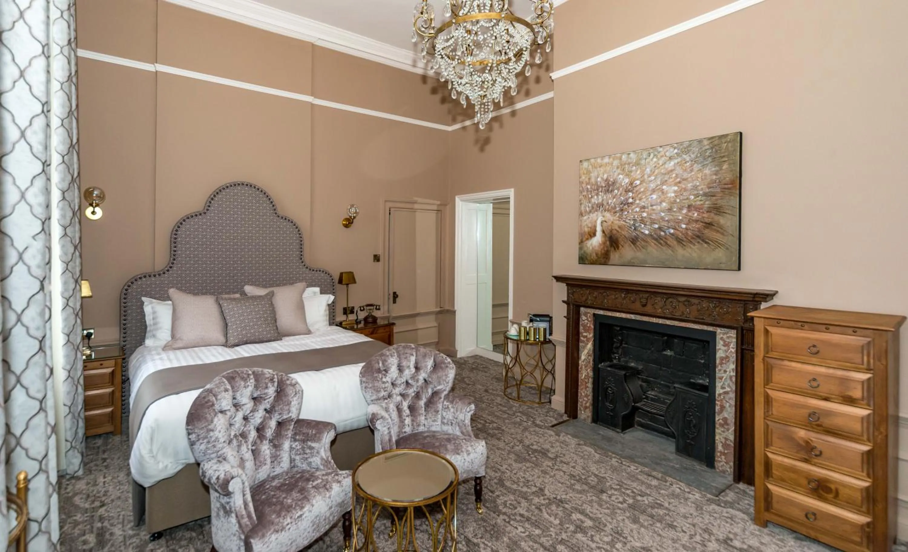 Bedroom, Bed in Hawkstone Hall Hotel & Gardens