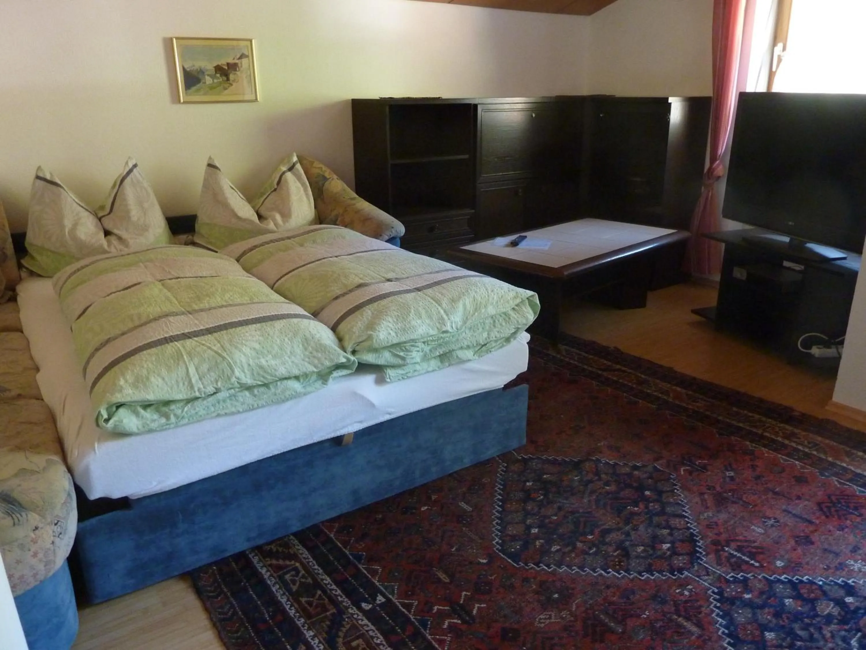 Living room, Bed in Haus Früh