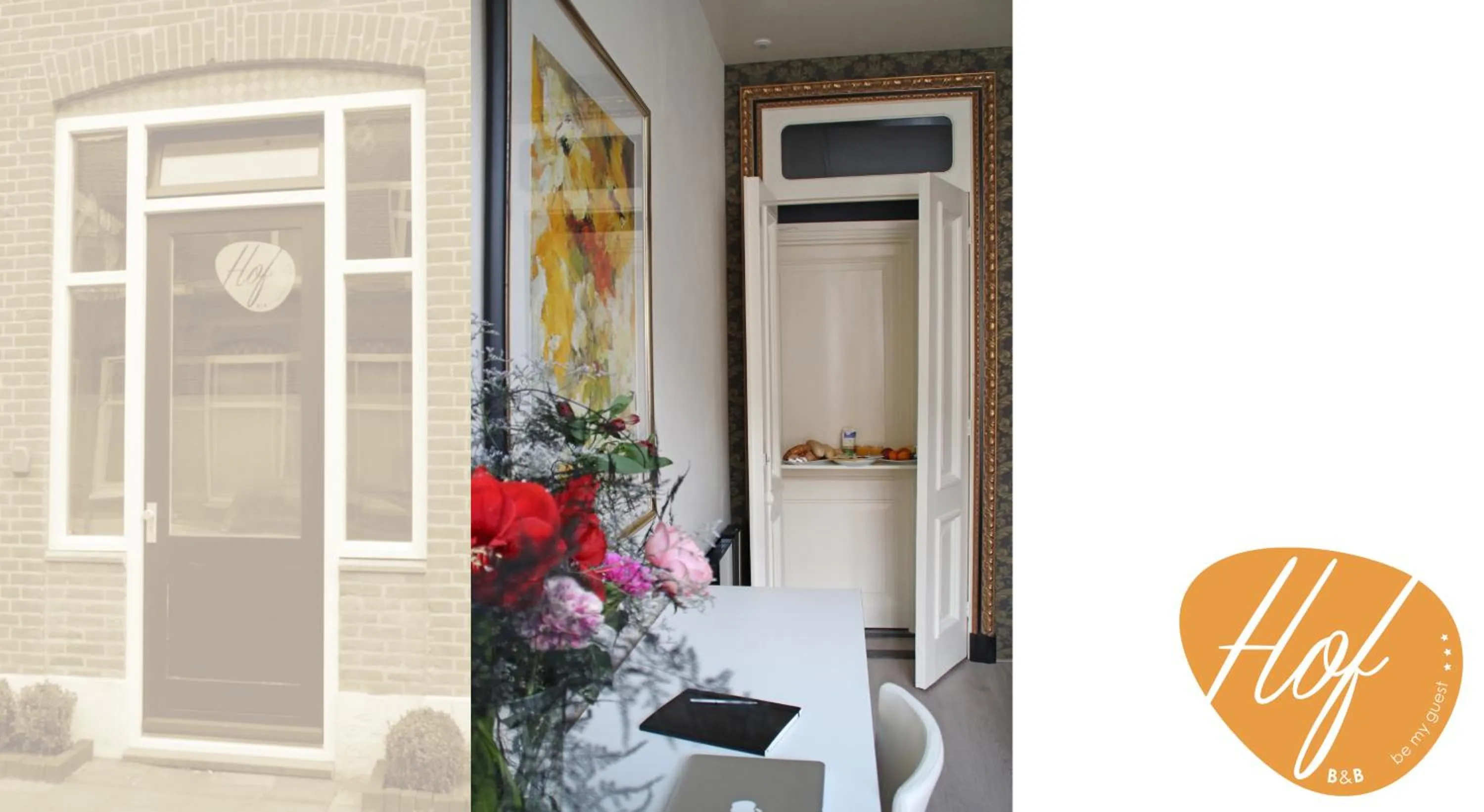 Seating area in Hof, a luxury B&B in the center of Eindhoven