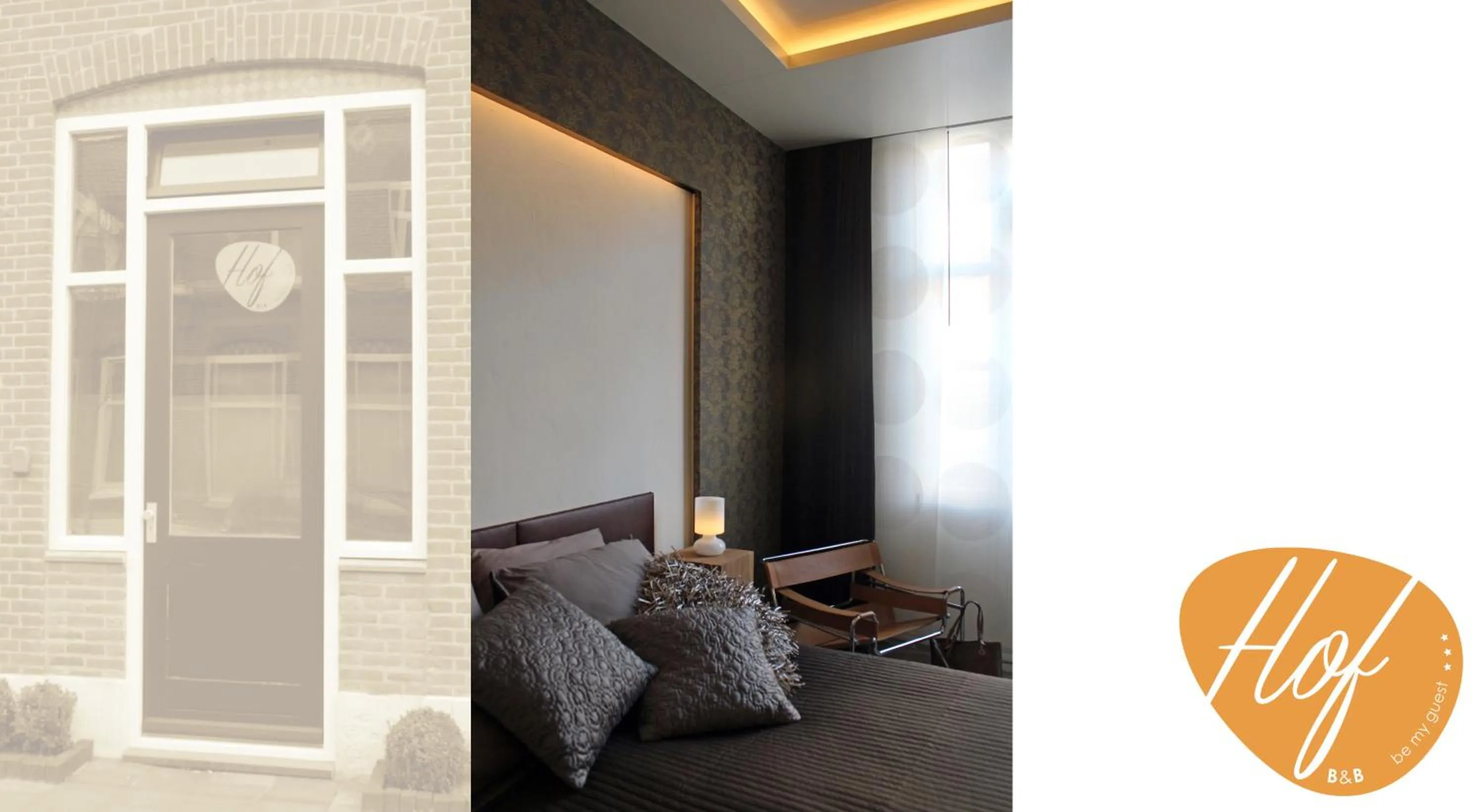 Bed in Hof, a luxury B&B in the center of Eindhoven