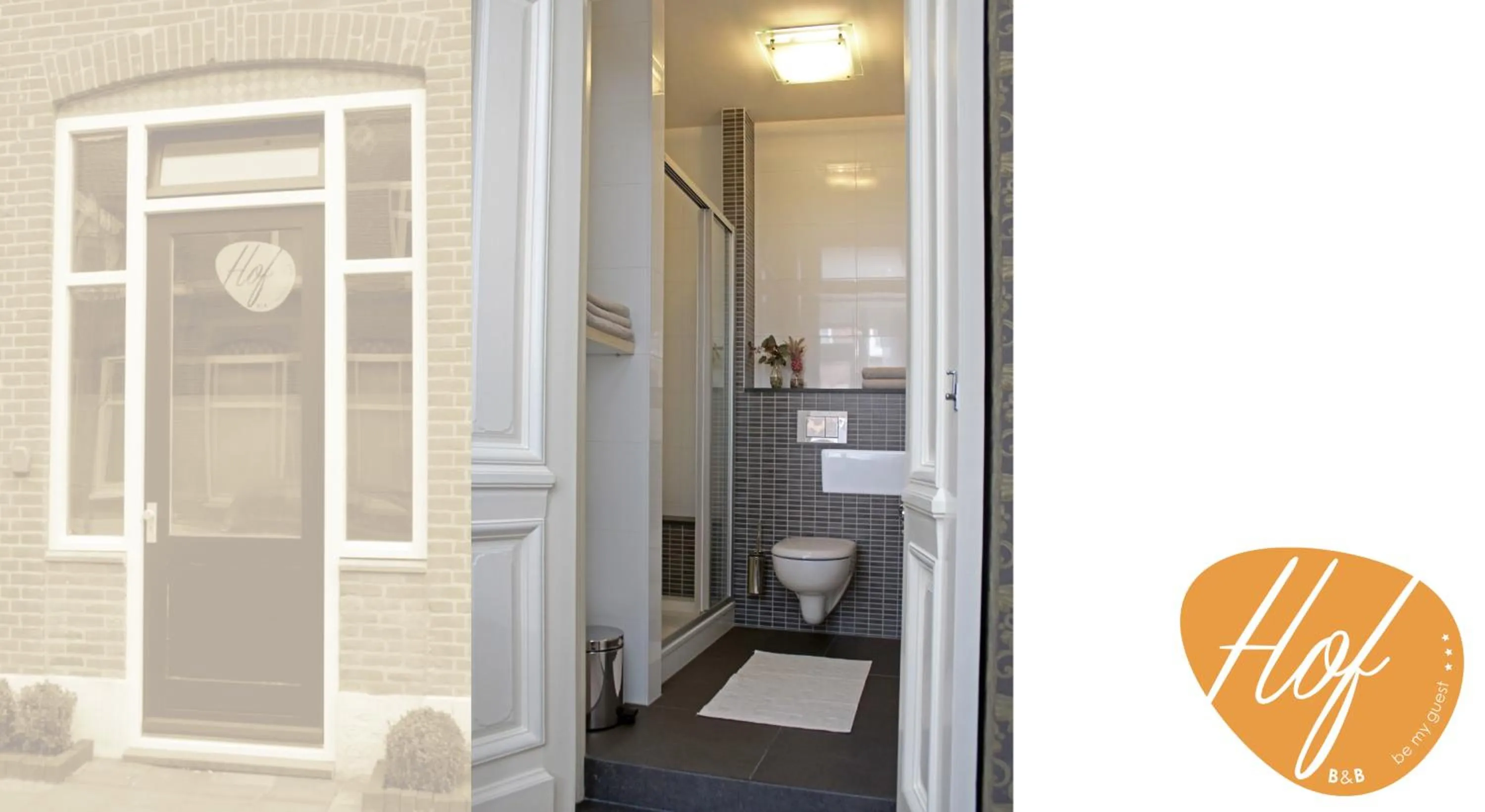 Shower in Hof, a luxury B&B in the center of Eindhoven