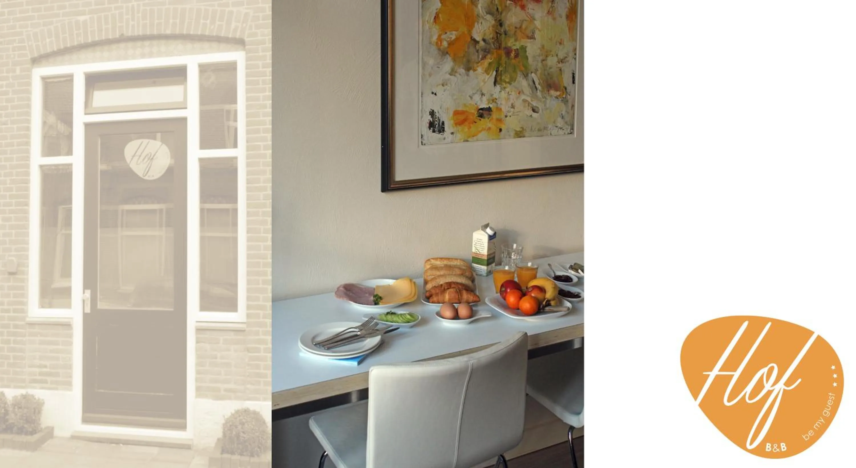 Seating area in Hof, a luxury B&B in the center of Eindhoven