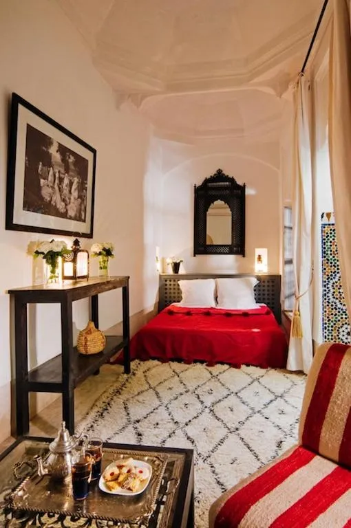Bed in Riad Dar Hanane