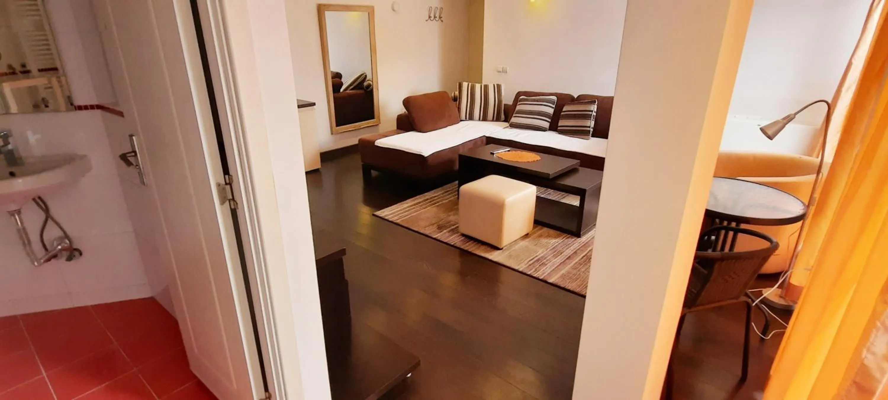 Living room, Bed in Aloha Apartments with pool