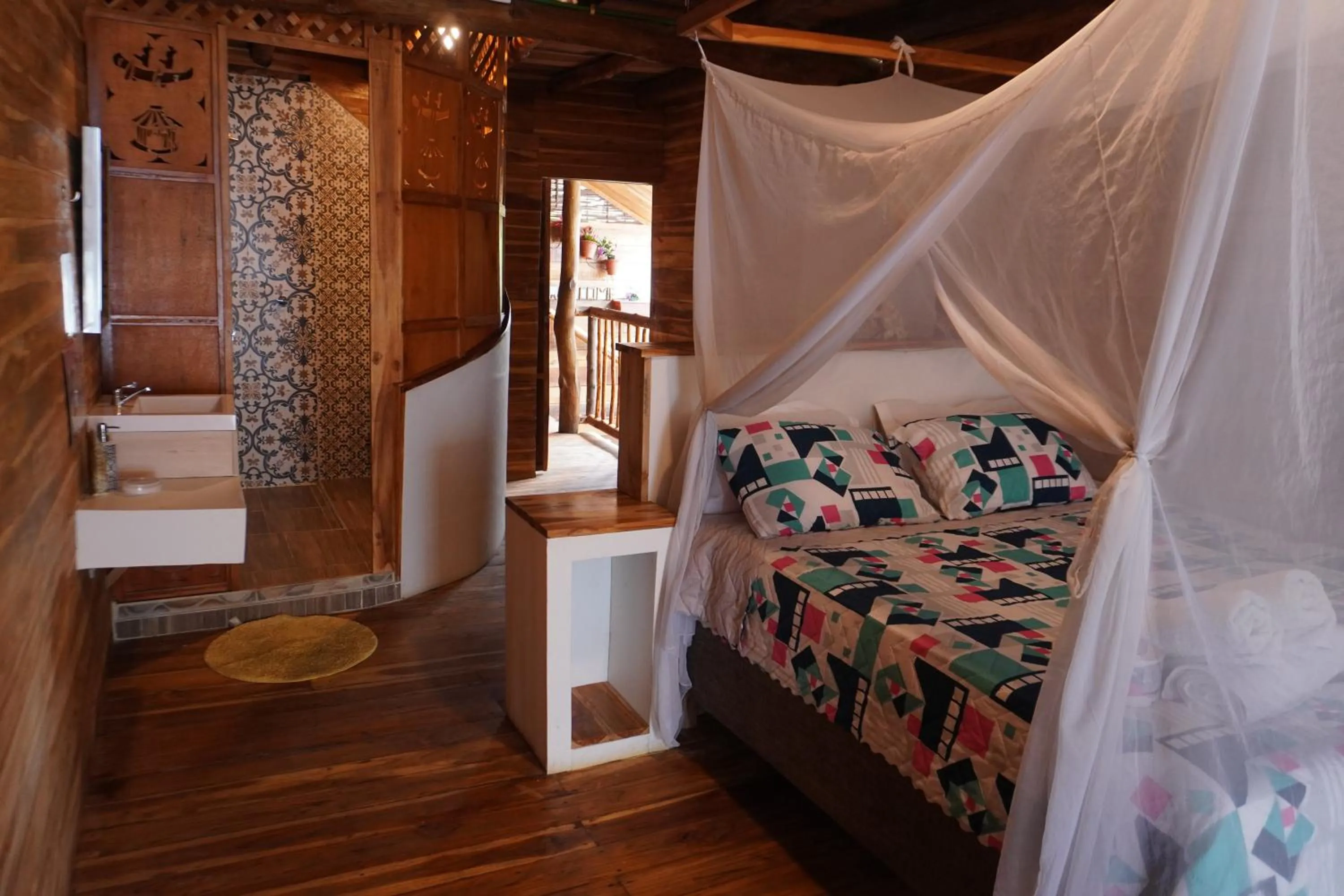 Bed in Hotel Calamari Baru