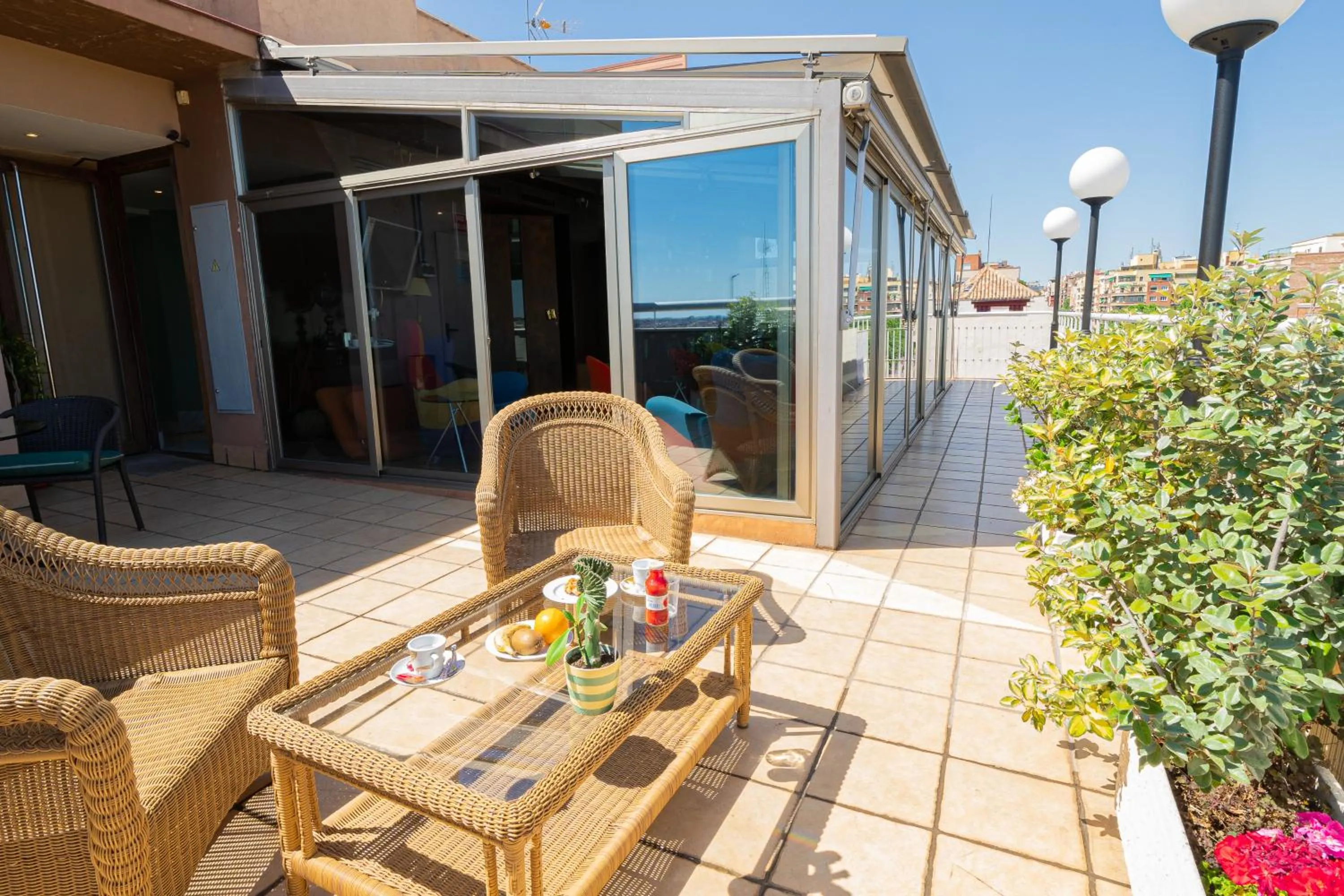 Patio in Hotel Sancho