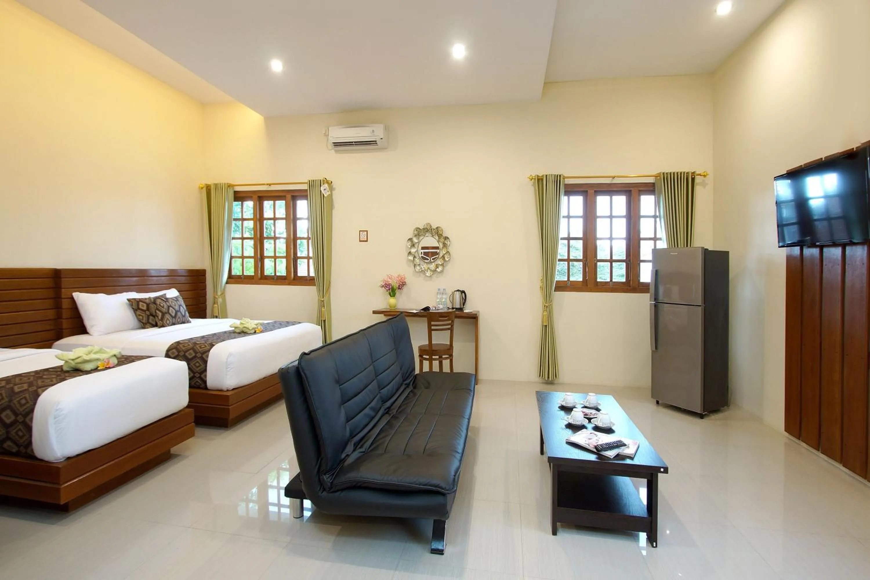 Bed in S5 Guest House Yogyakarta