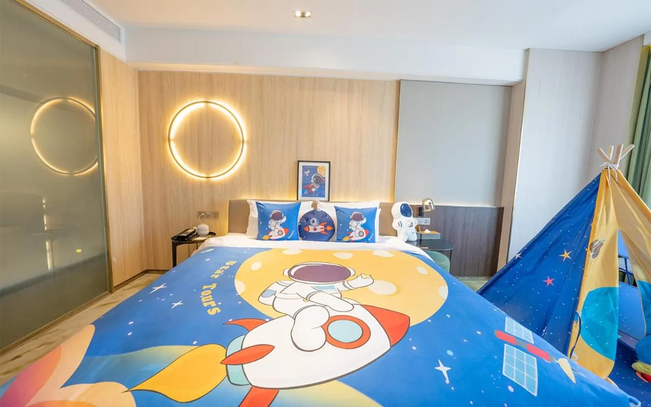 Bed in Anban Hotel Shenzhen