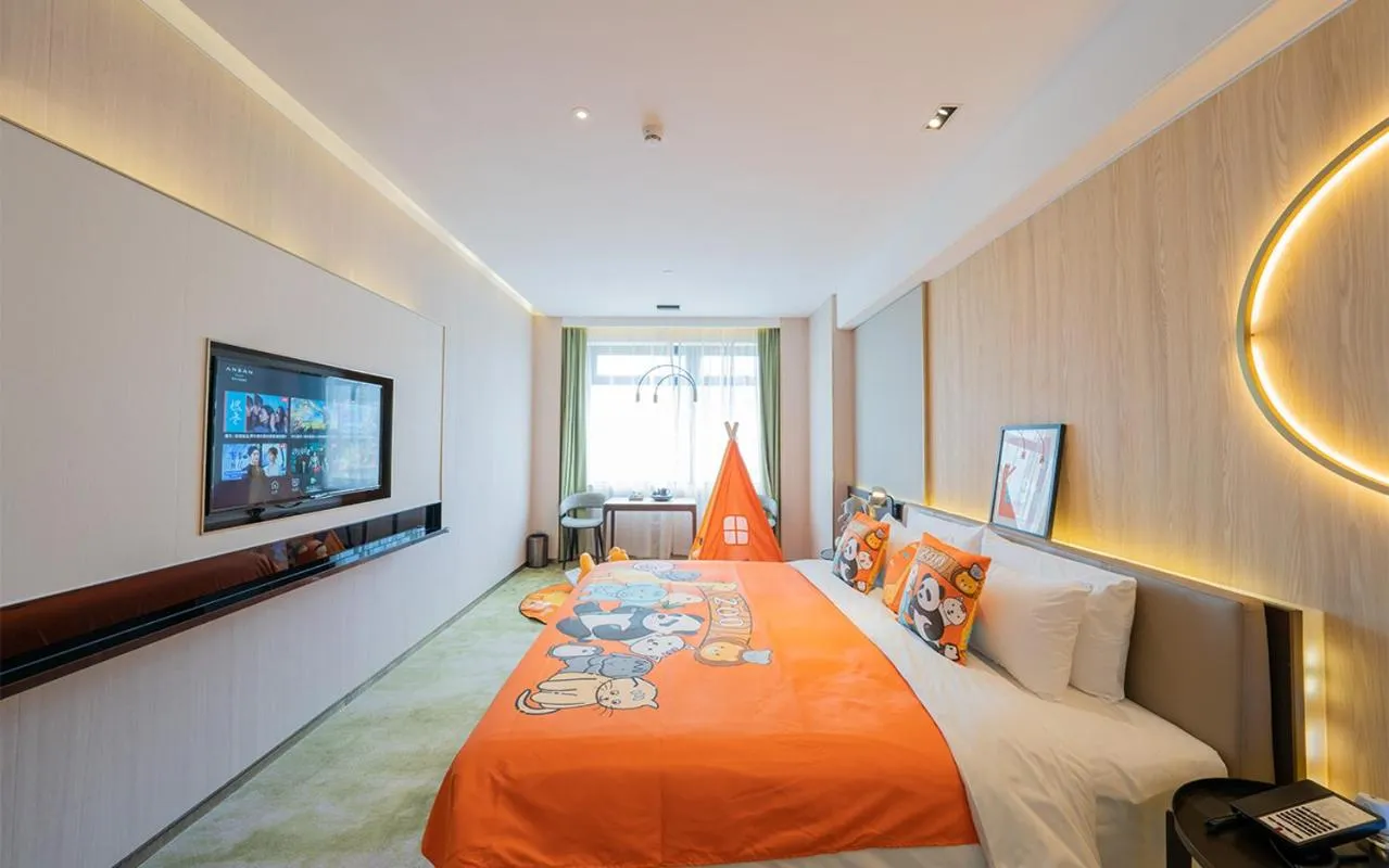 Bed in Anban Hotel Shenzhen