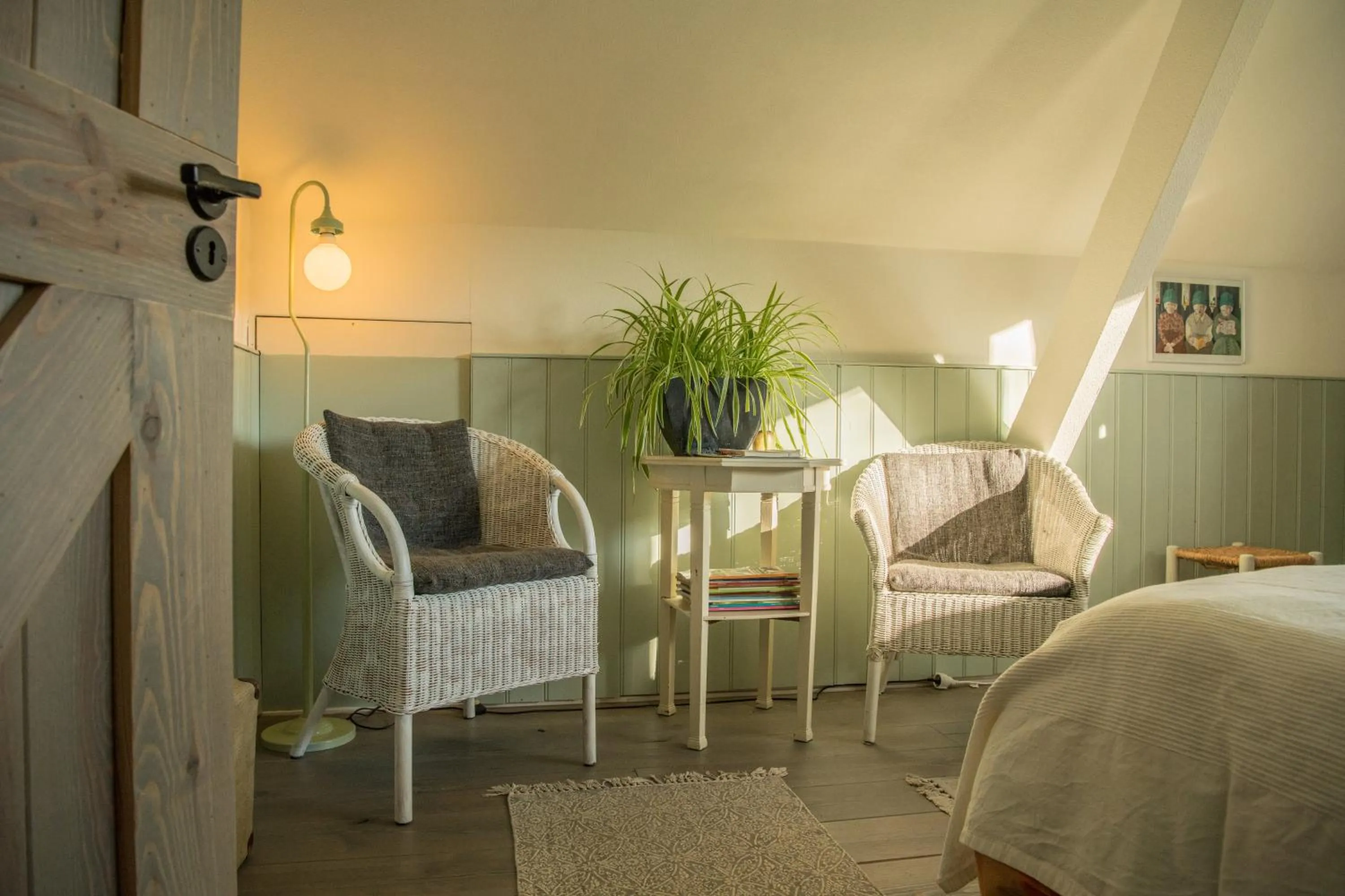 Bed in boerderijkamer Korenbloem