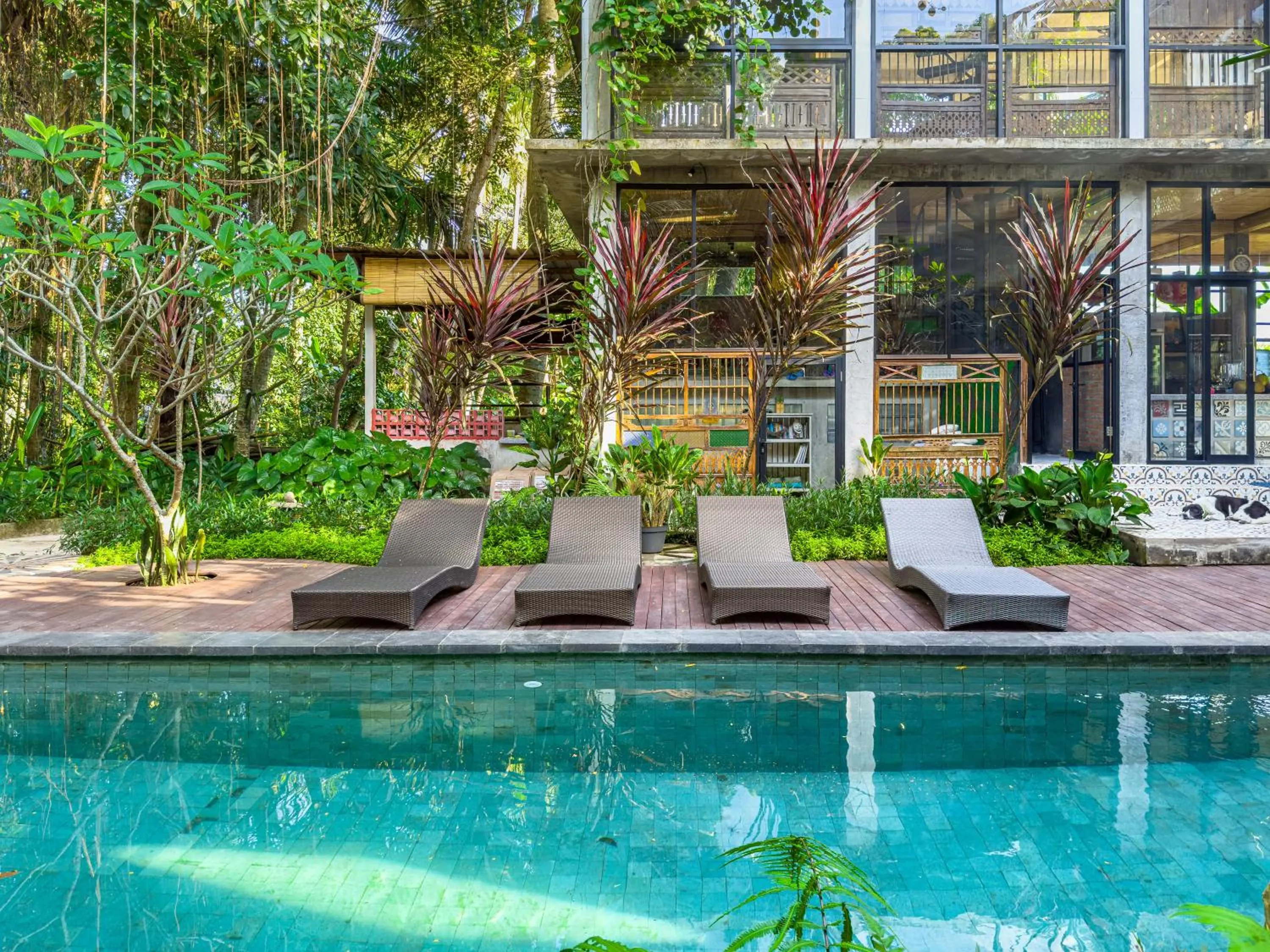 Swimming pool in Gunung An Retreat