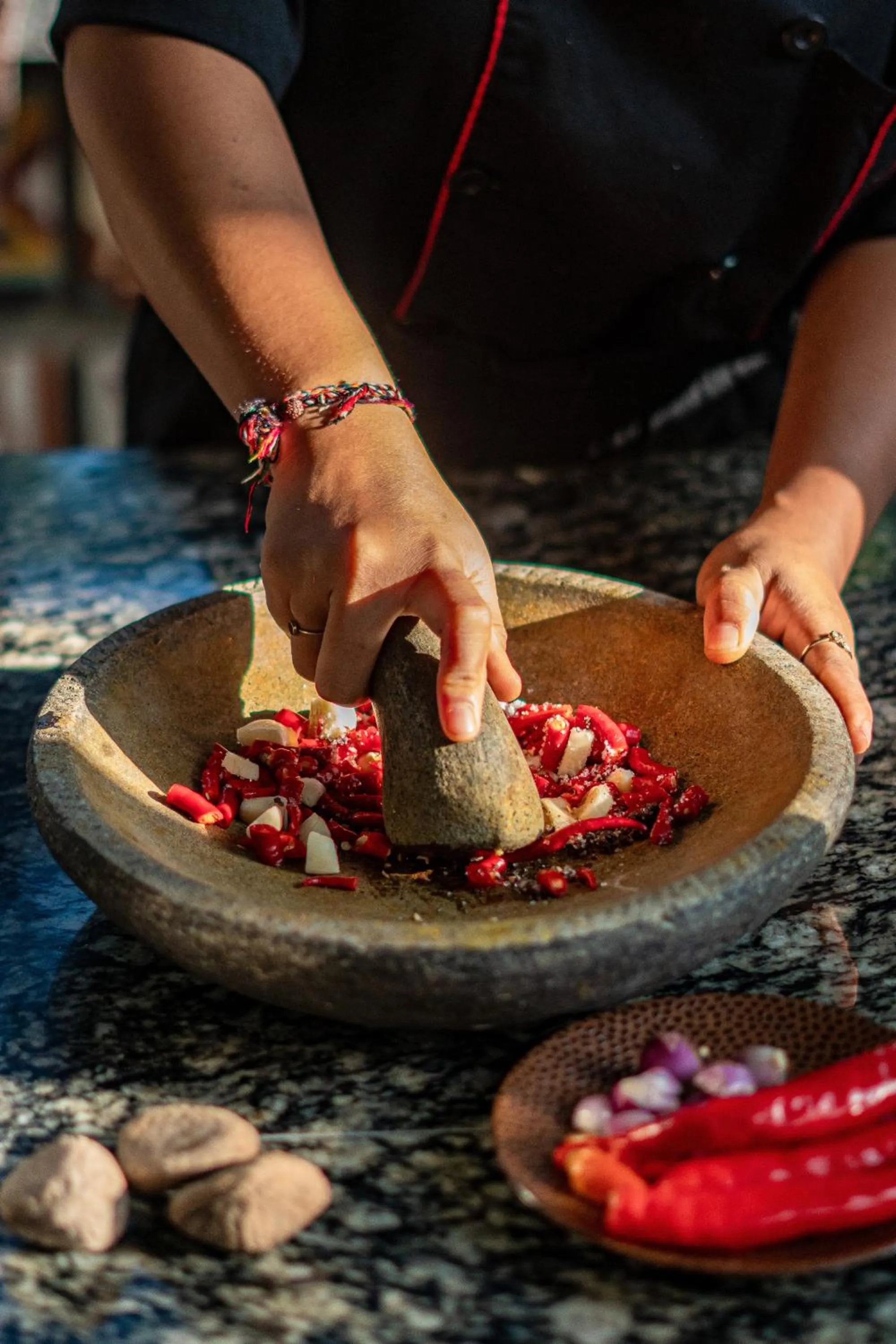 Food and drinks in Gunung An Retreat