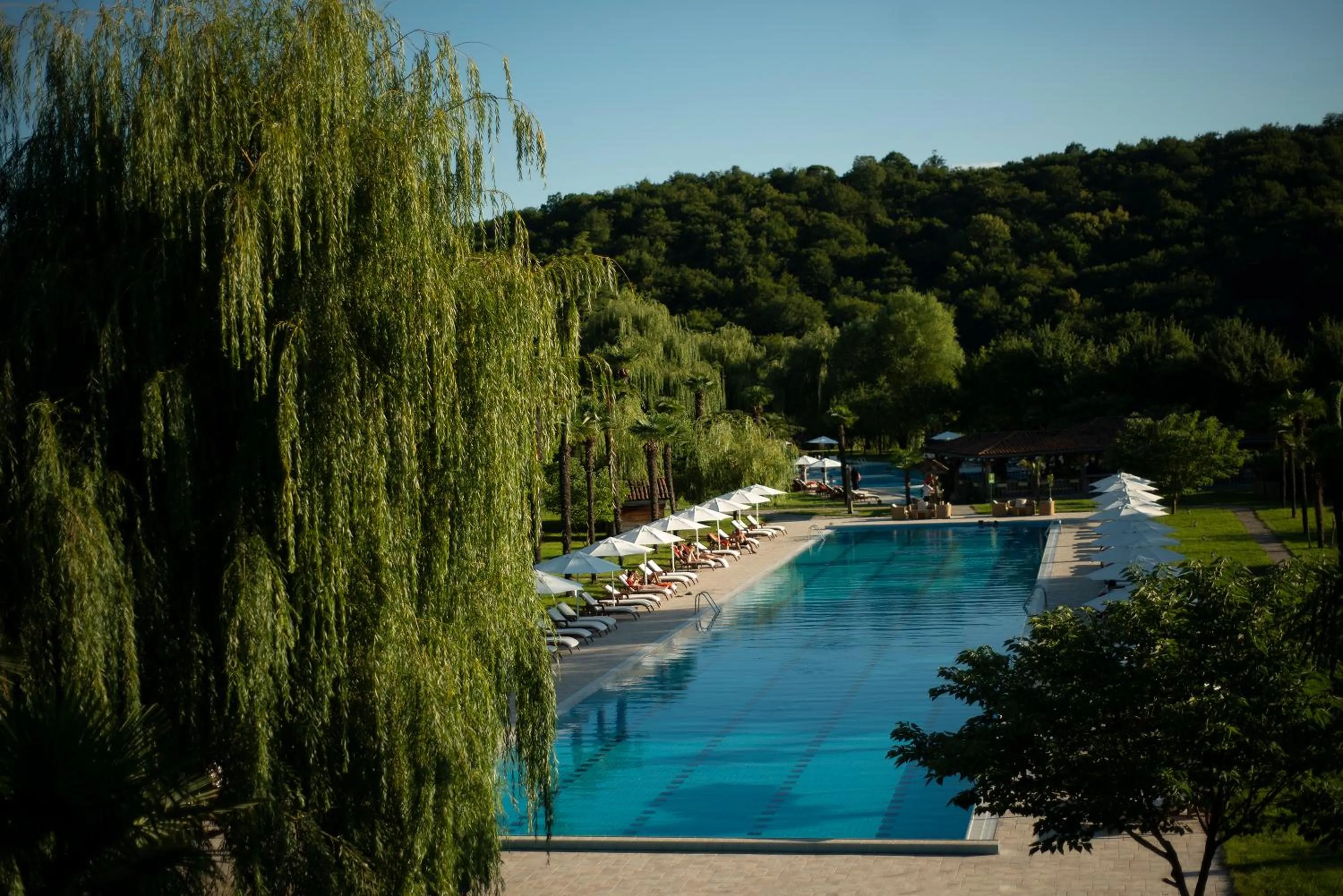 Pool view in Lopota Lake Resort & Spa