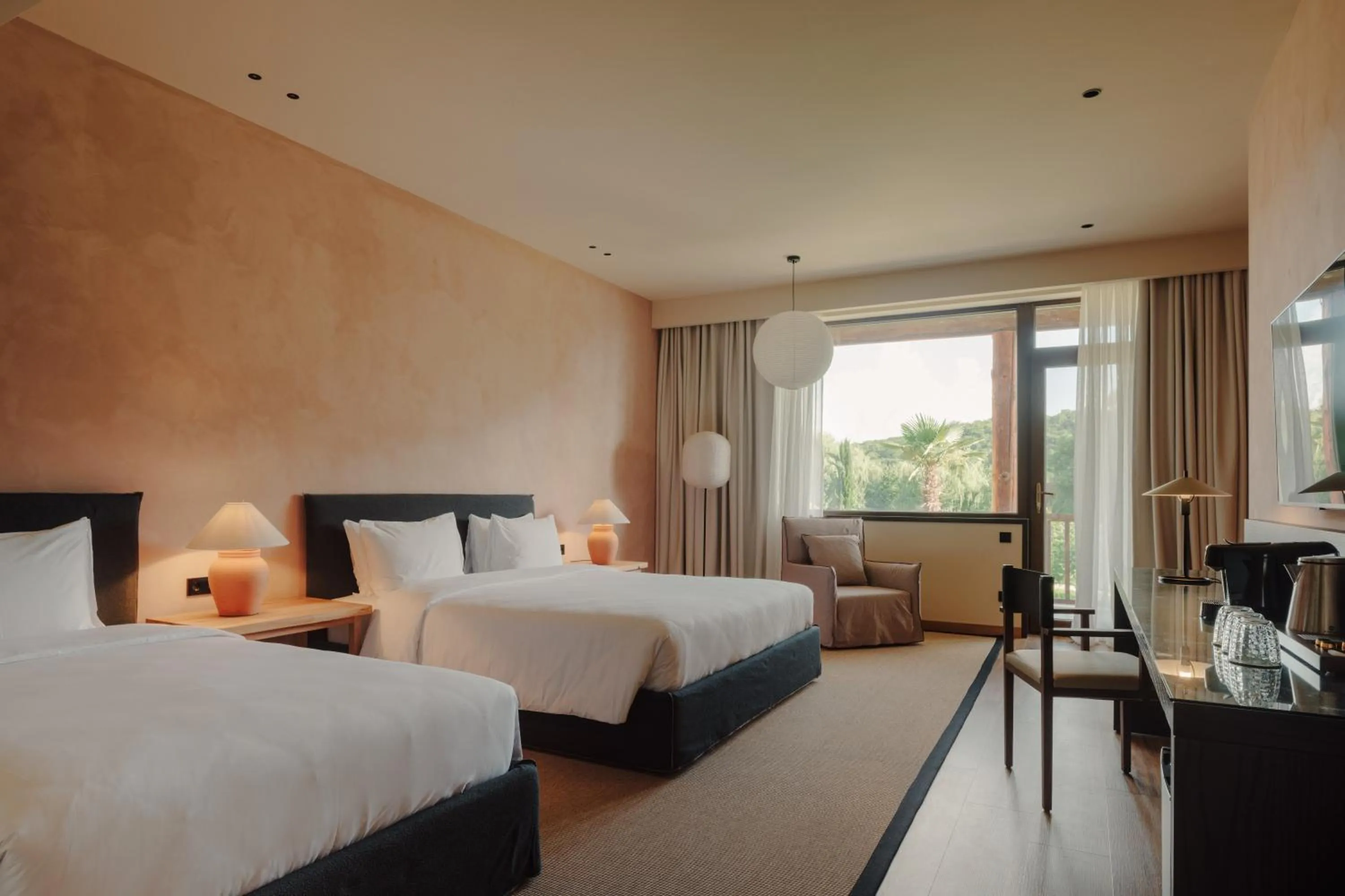 Bed in Lopota Lake Resort & Spa