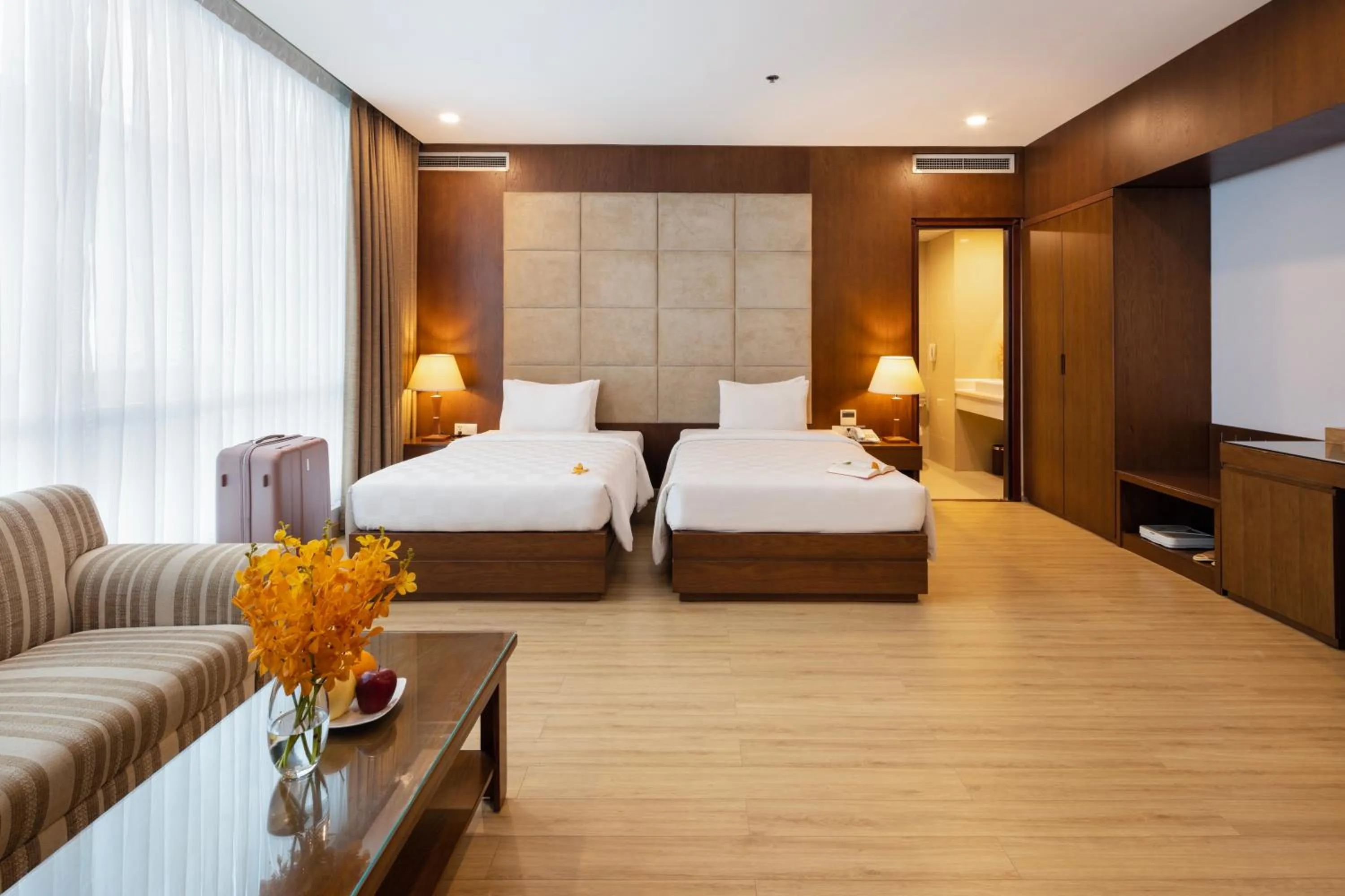 Photo of the whole room, Bed in Eden Star Saigon Hotel