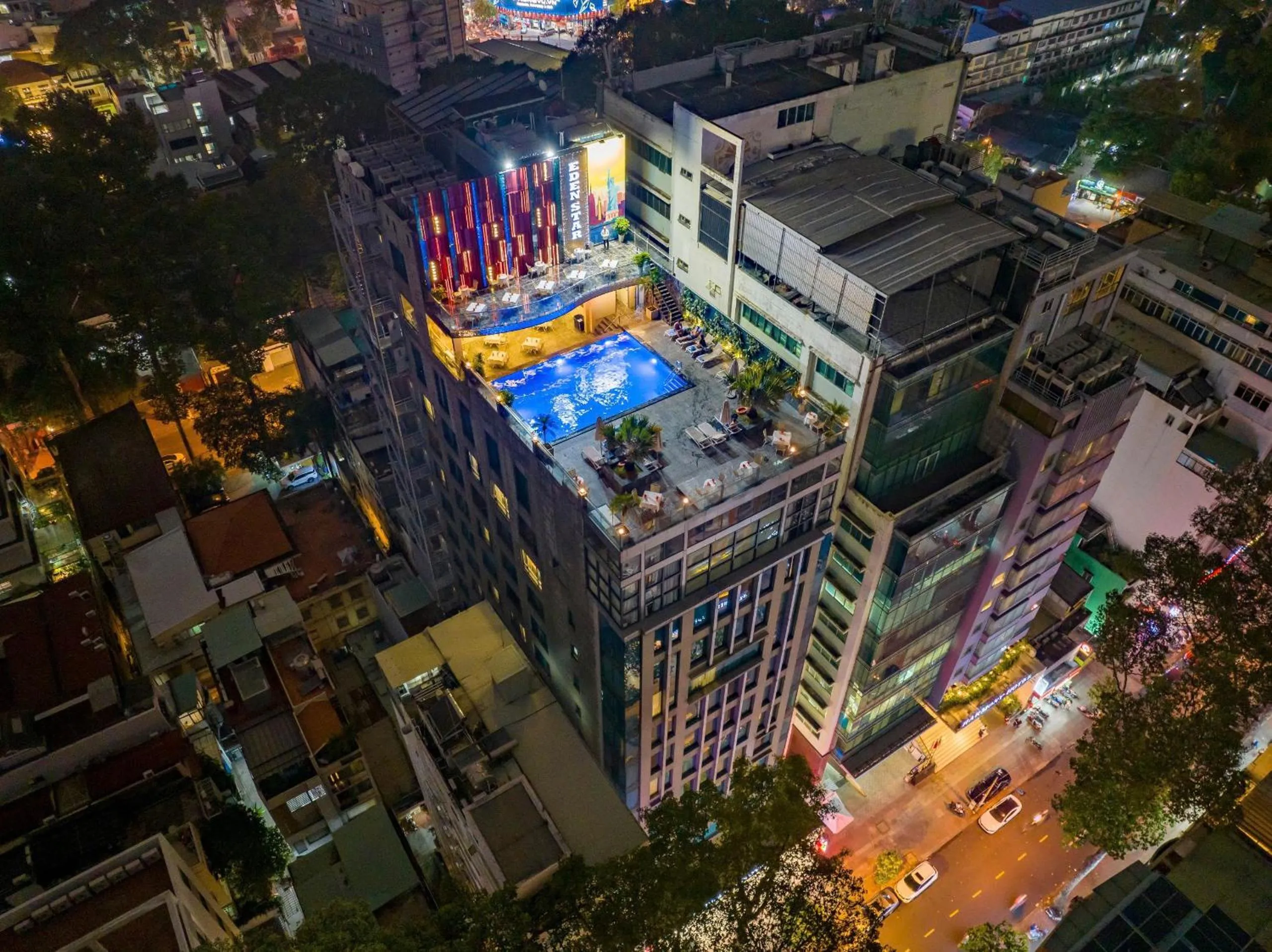 City view in Eden Star Saigon Hotel