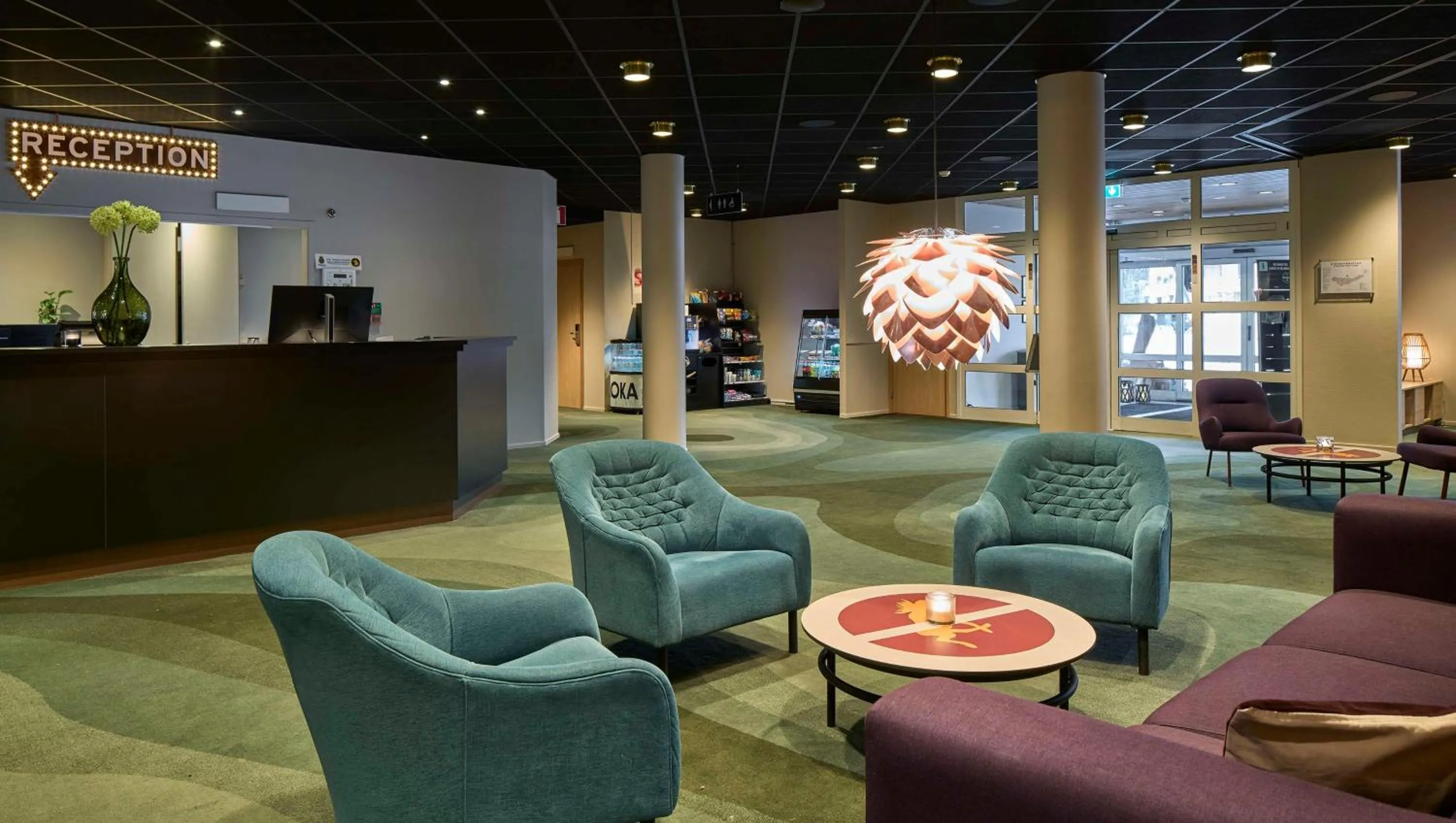 Lobby or reception in Scandic Bollnäs