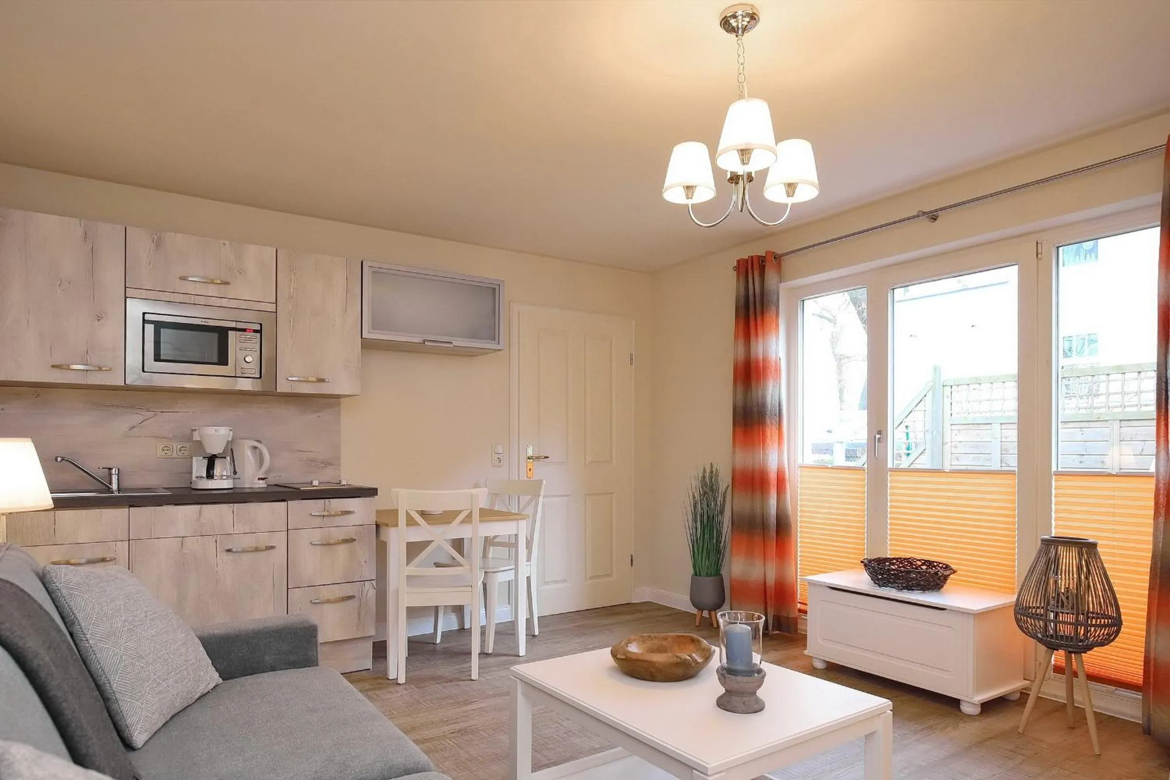 Living room in Strandvilla Krabbe Wohnung 03