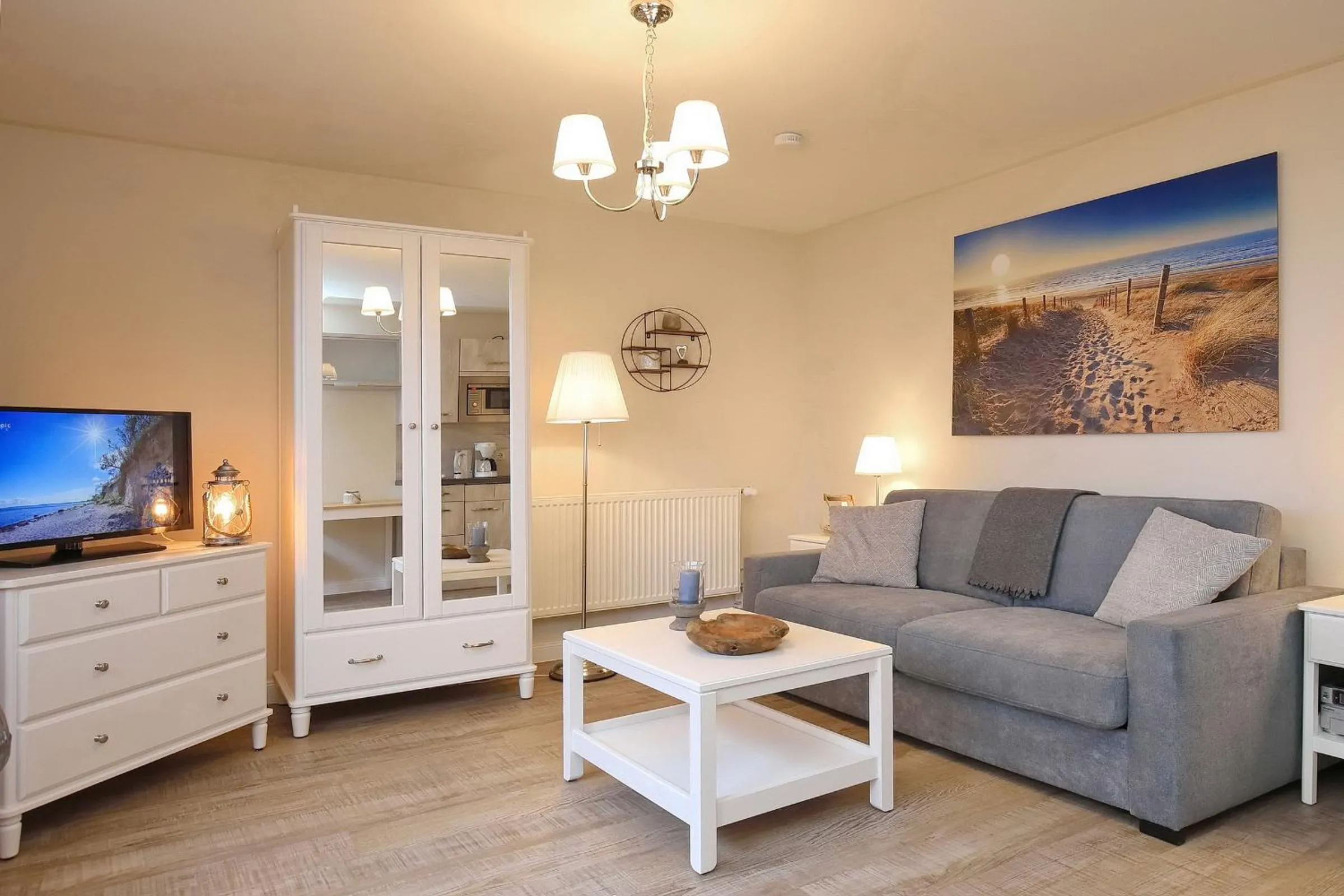 Living room in Strandvilla Krabbe Wohnung 03