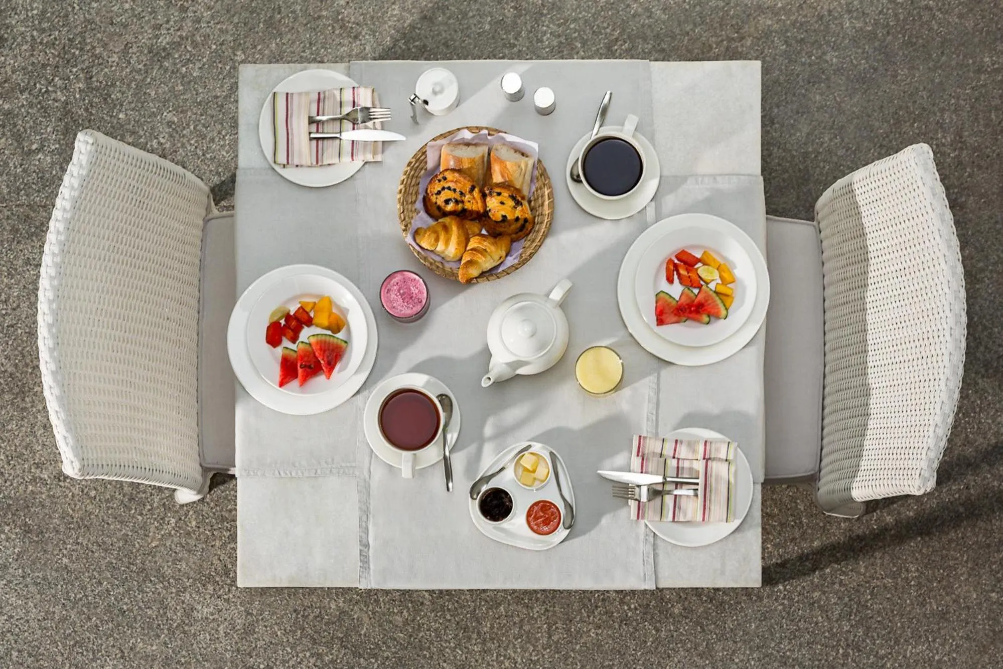 Continental breakfast in Villa Shanti - Heritage Hotel for Foodies