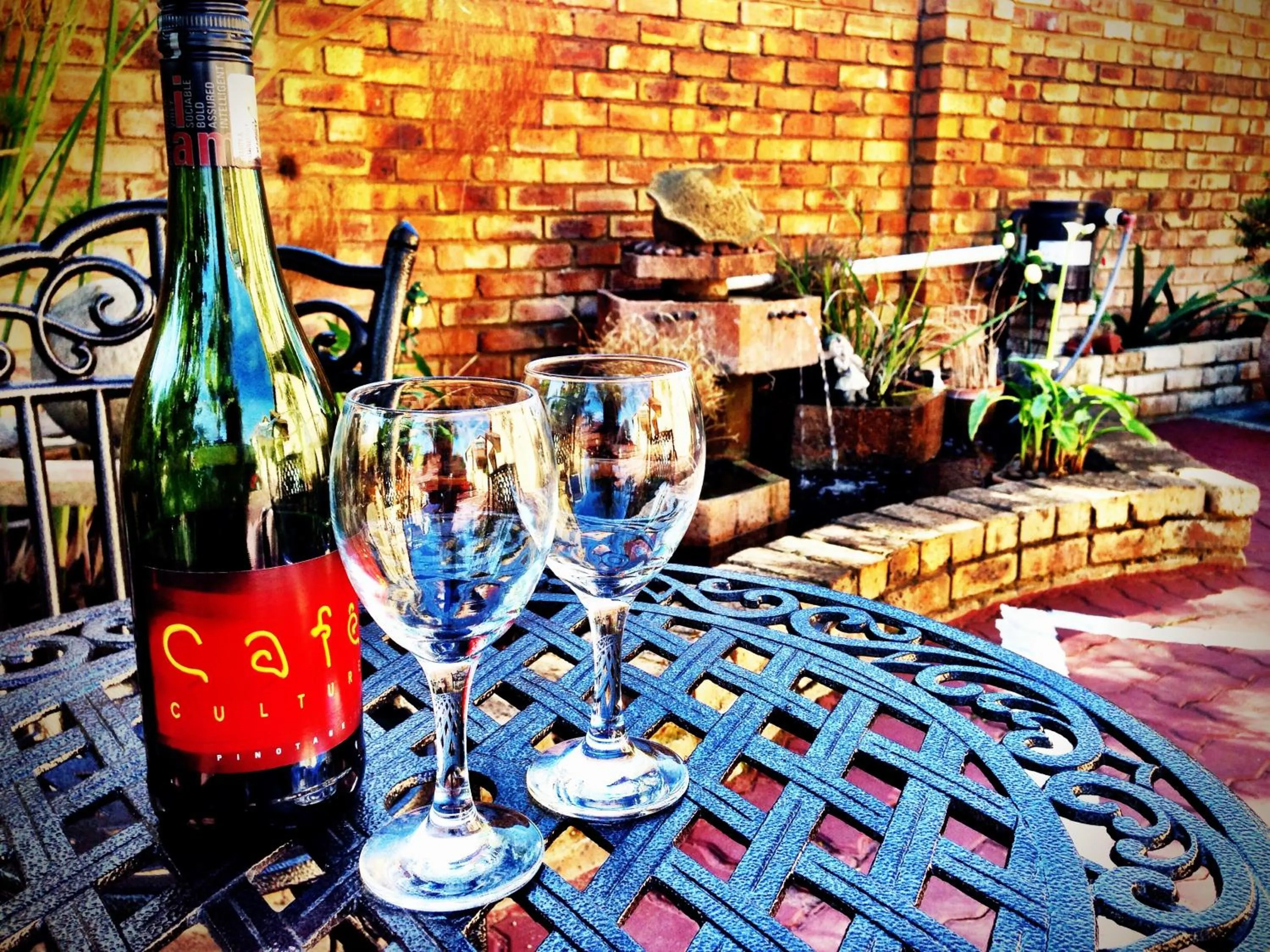 Drinks in Pilgrims Delight Guest House