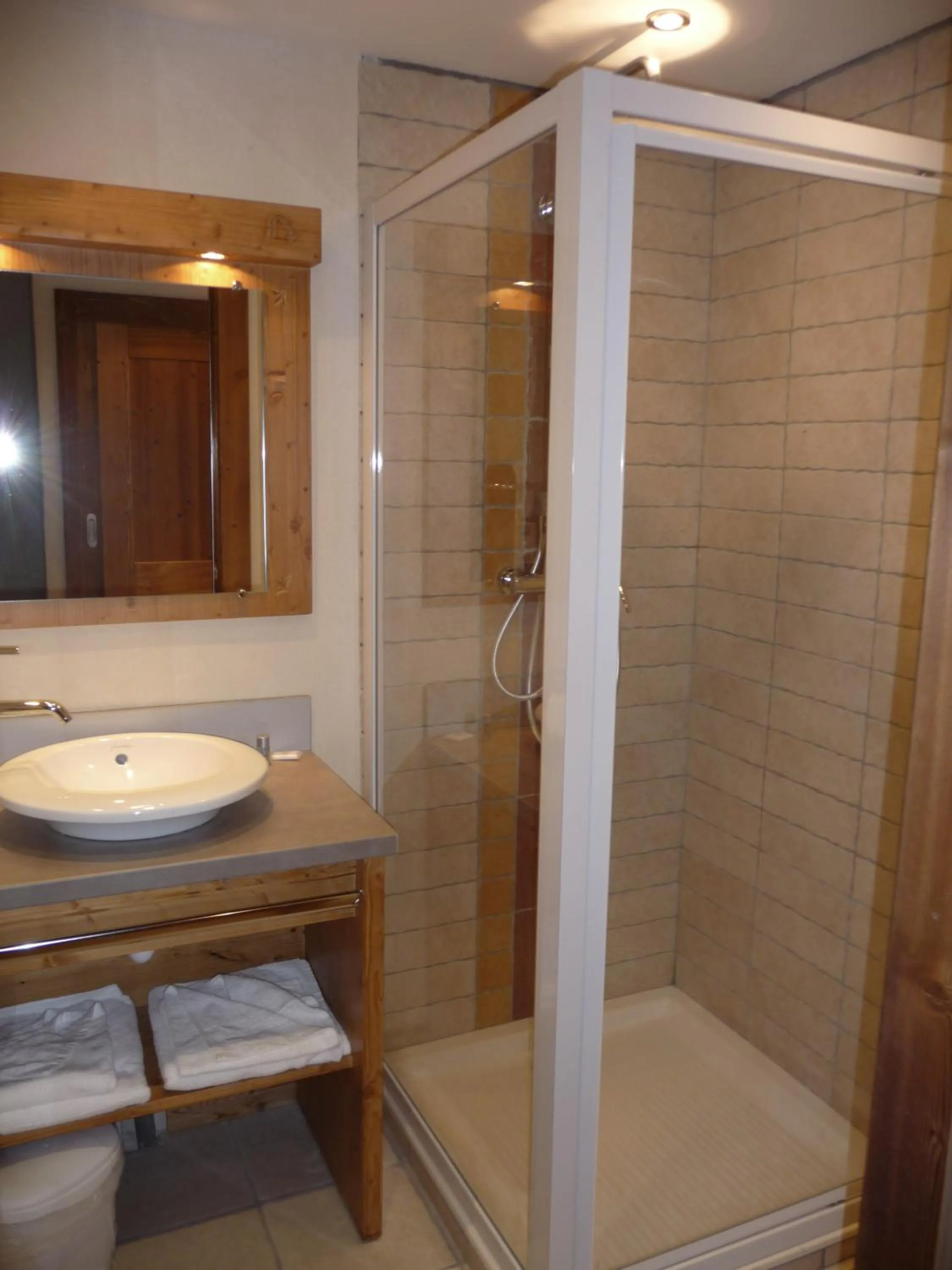 Bathroom in Chalet-Hôtel Le Beausoleil, The Originals Relais