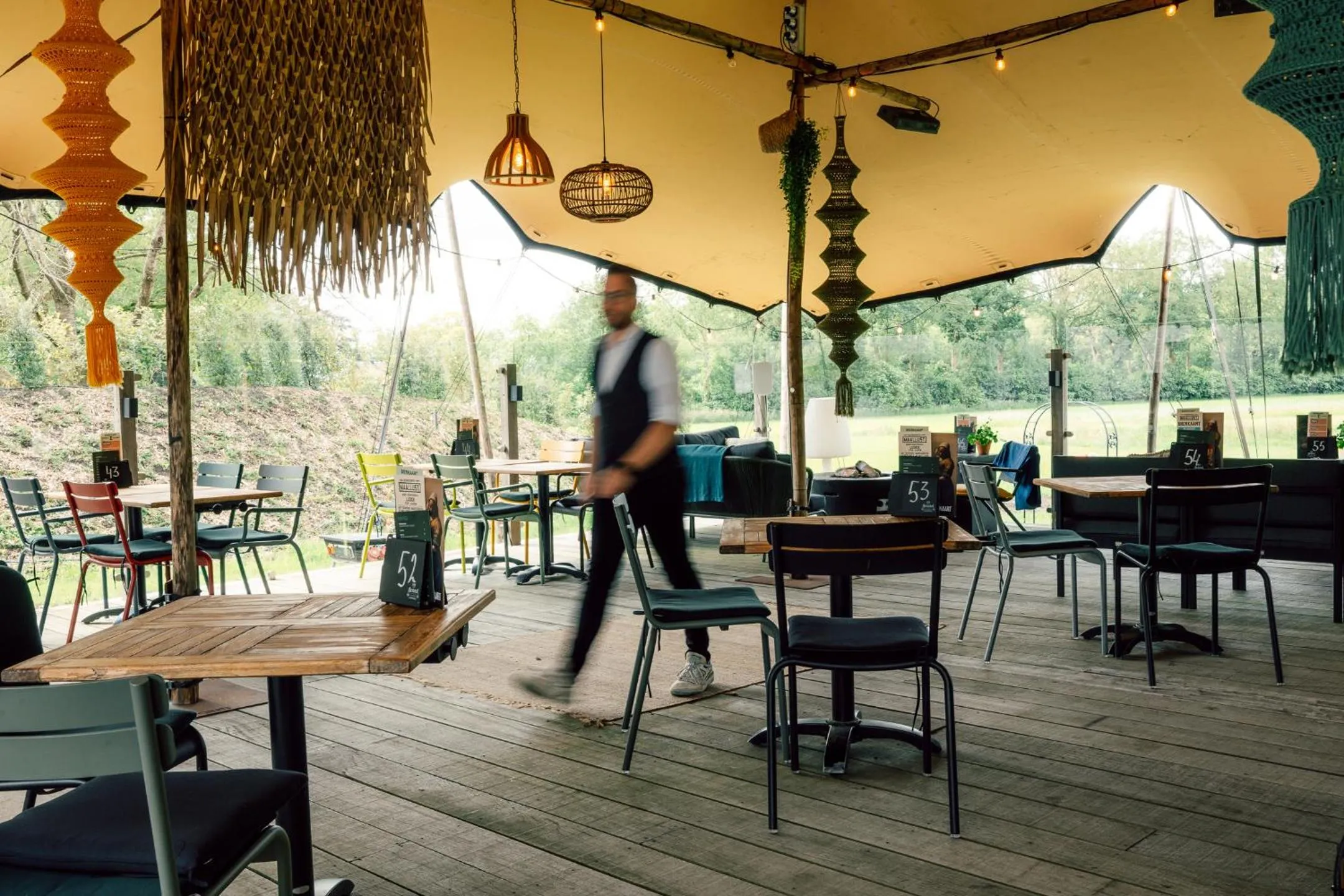 Patio in LUDIEK eten en slapen