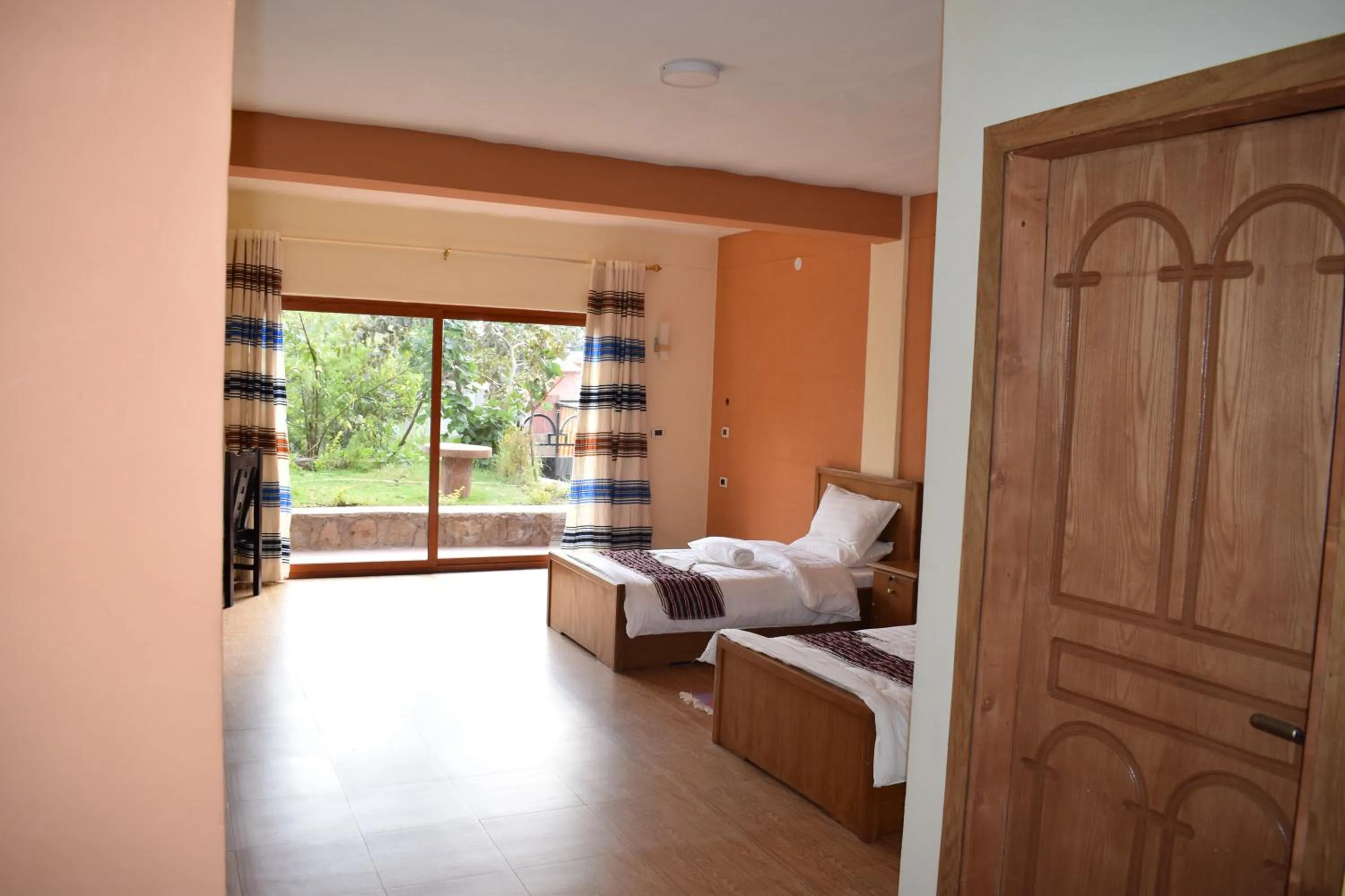 Bed in Bete Serkie Lalibela