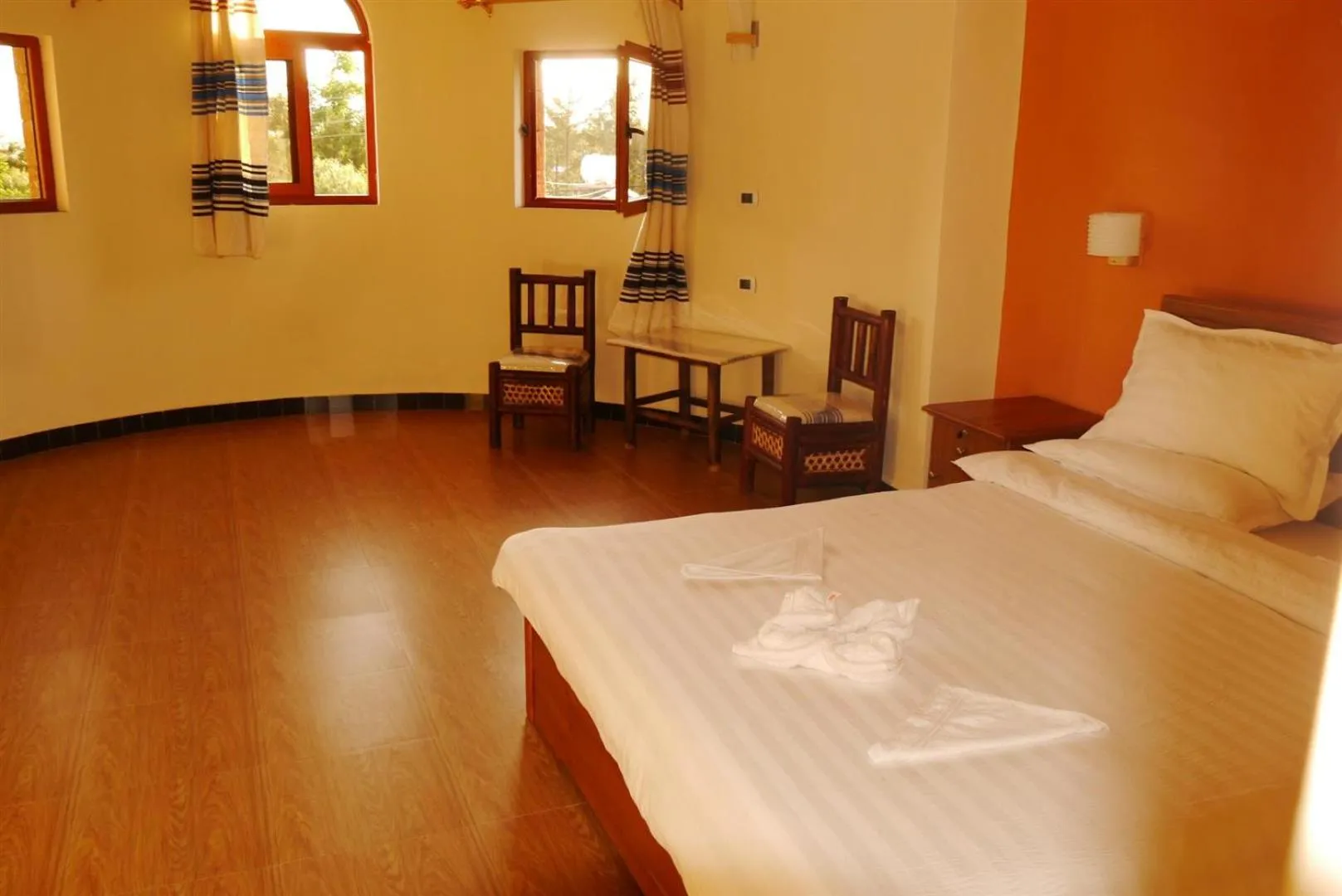 Bed in Bete Serkie Lalibela