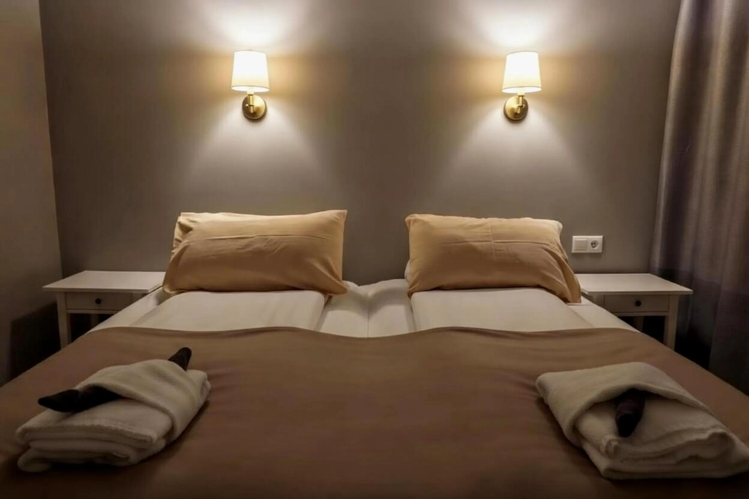 Bed in Hótel Lækur