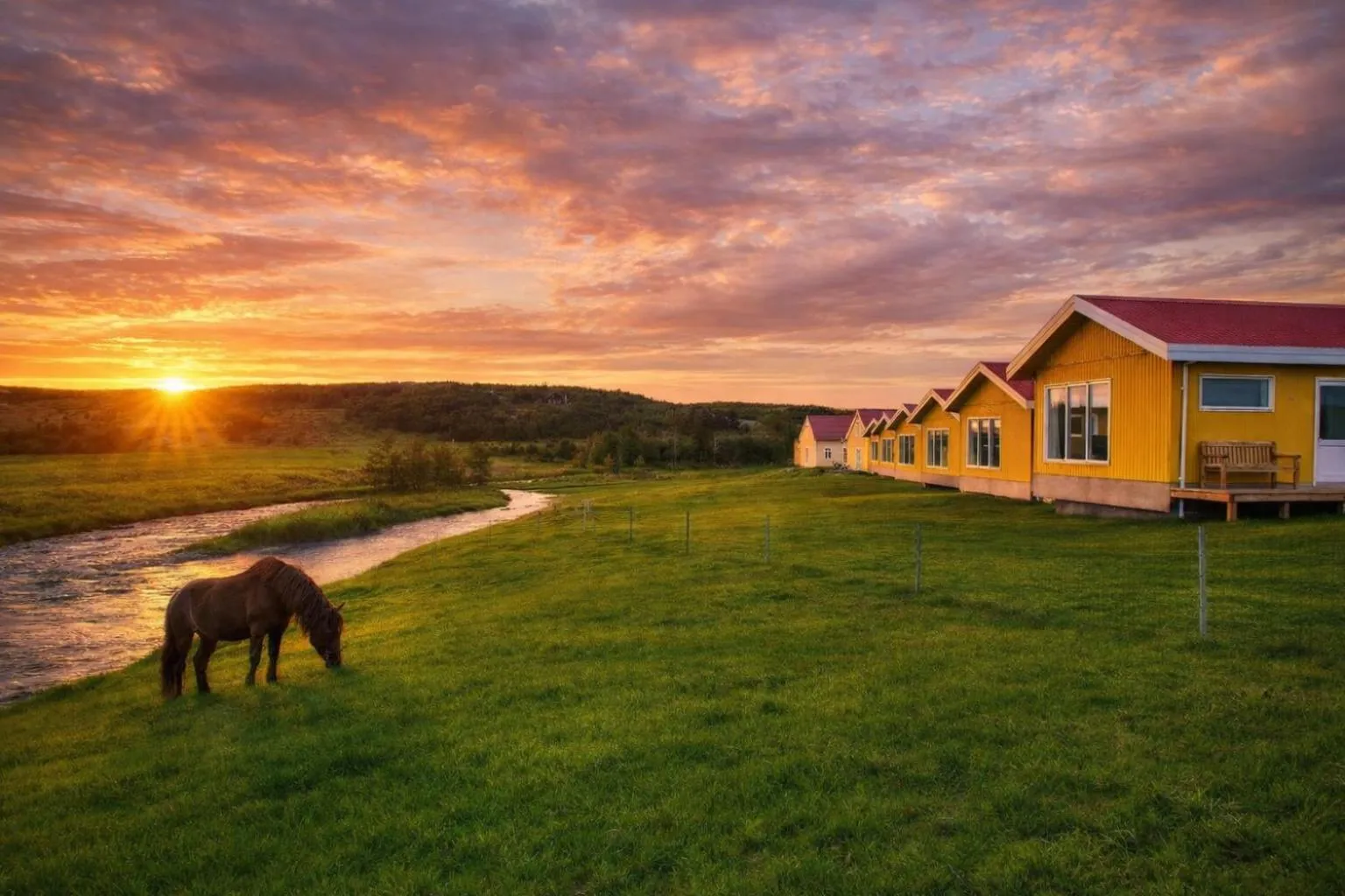 River view in Hótel Lækur