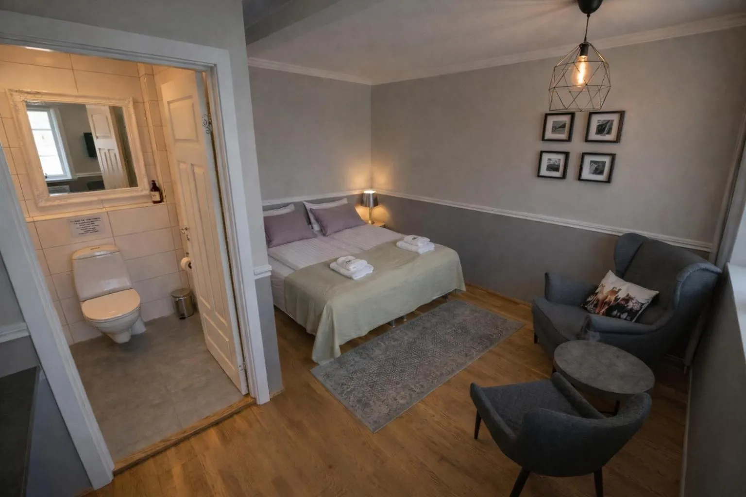 Bed in Hótel Lækur