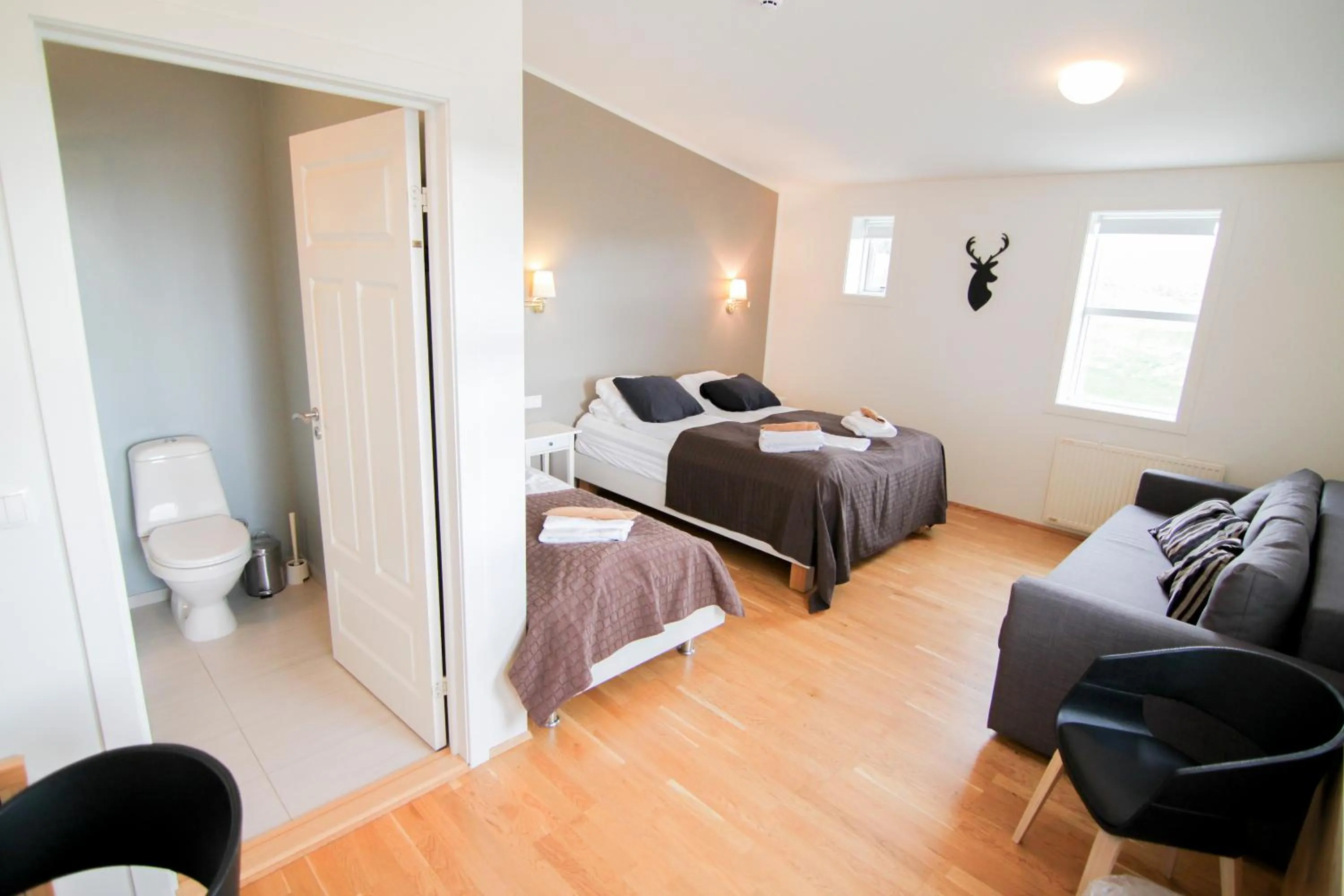 Bed in Hótel Lækur